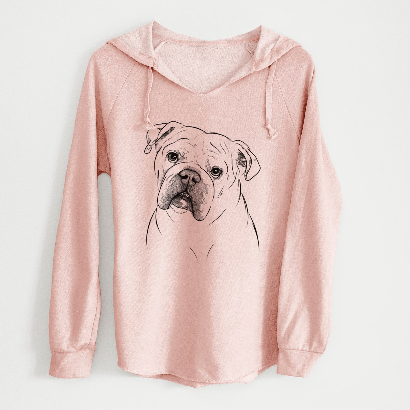 Bare Blossom the English Bulldog - Cali Wave Hooded Sweatshirt