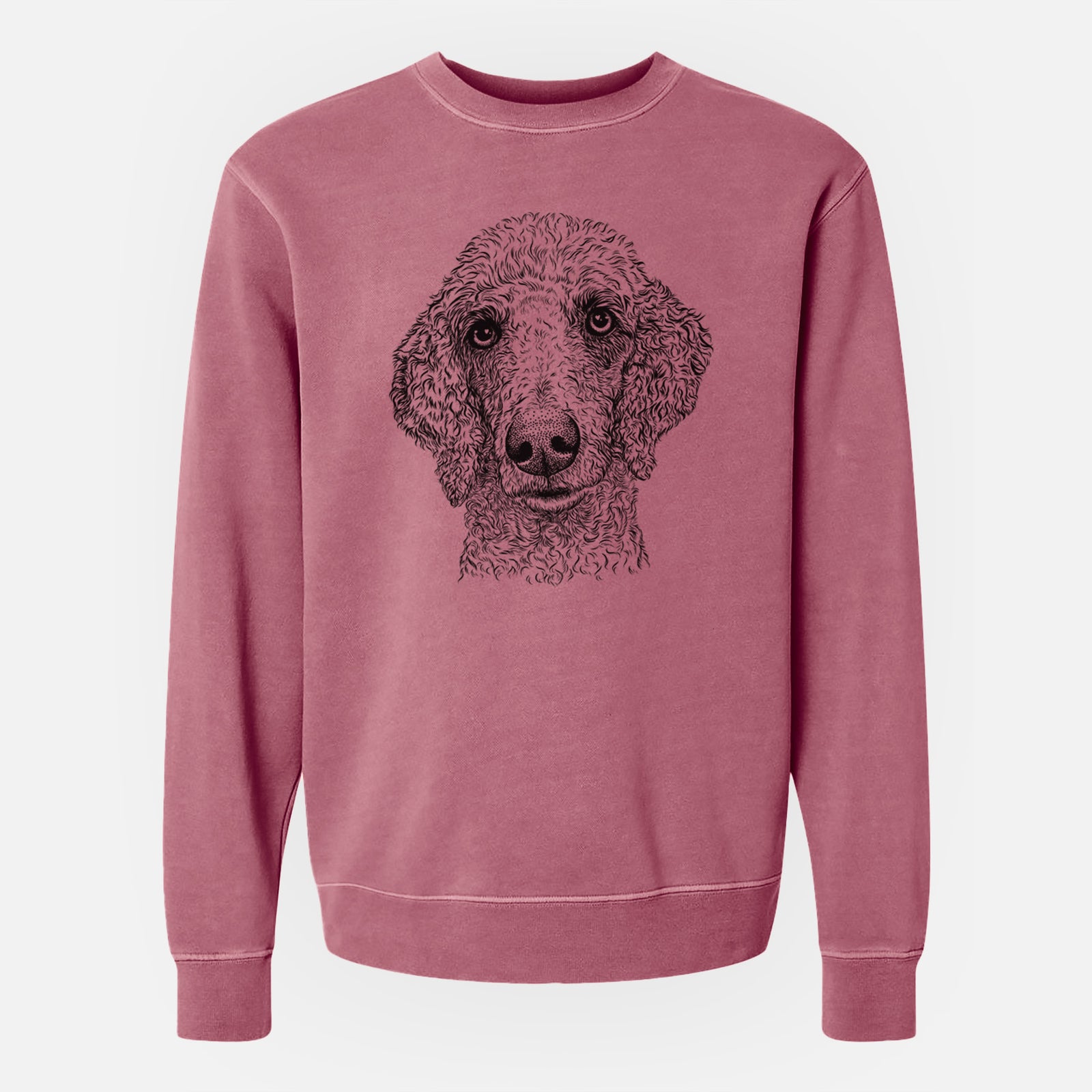 Bare Blossom the Poodle - Unisex Pigment Dyed Crew Sweatshirt