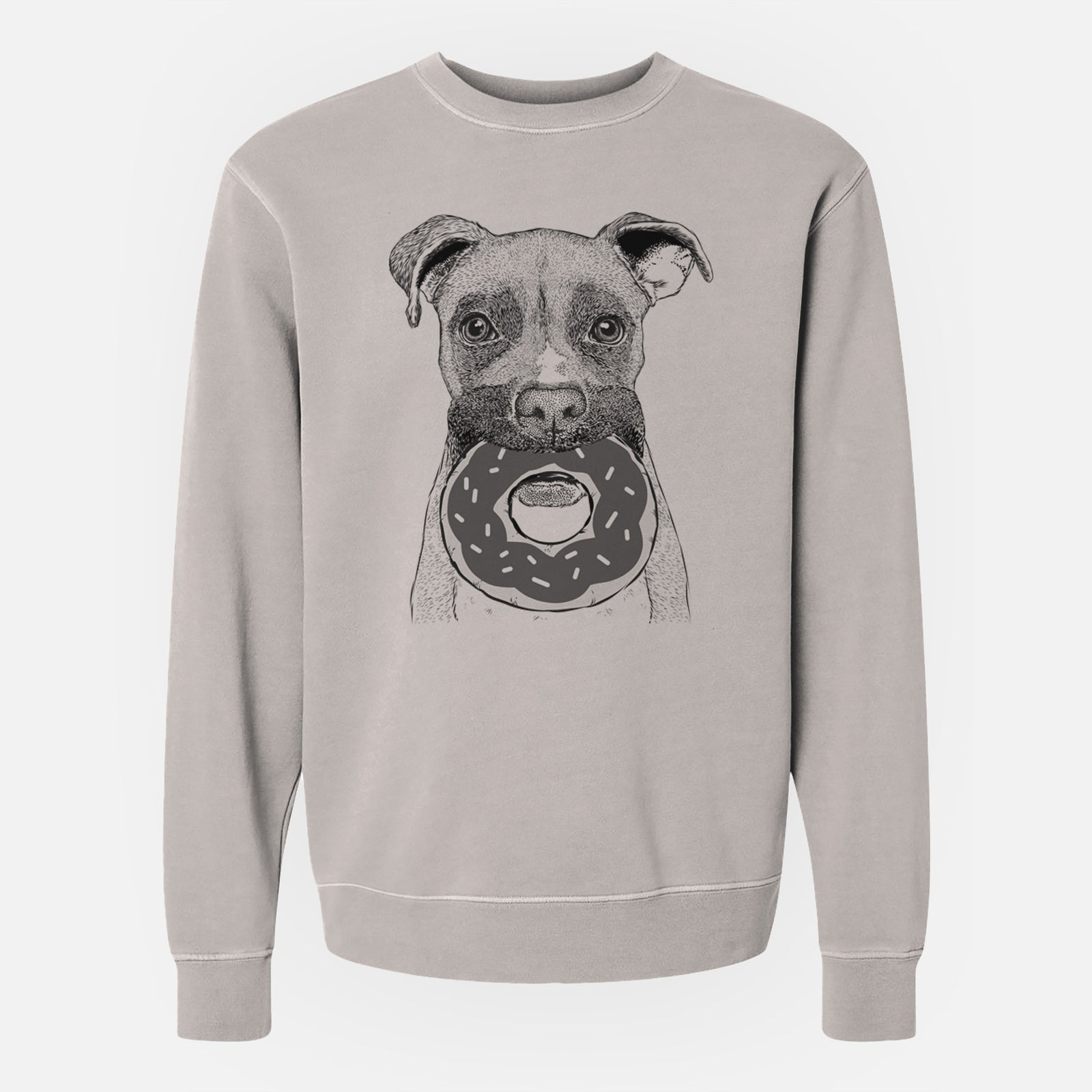 Bare Bo the Boxer - Unisex Pigment Dyed Crew Sweatshirt