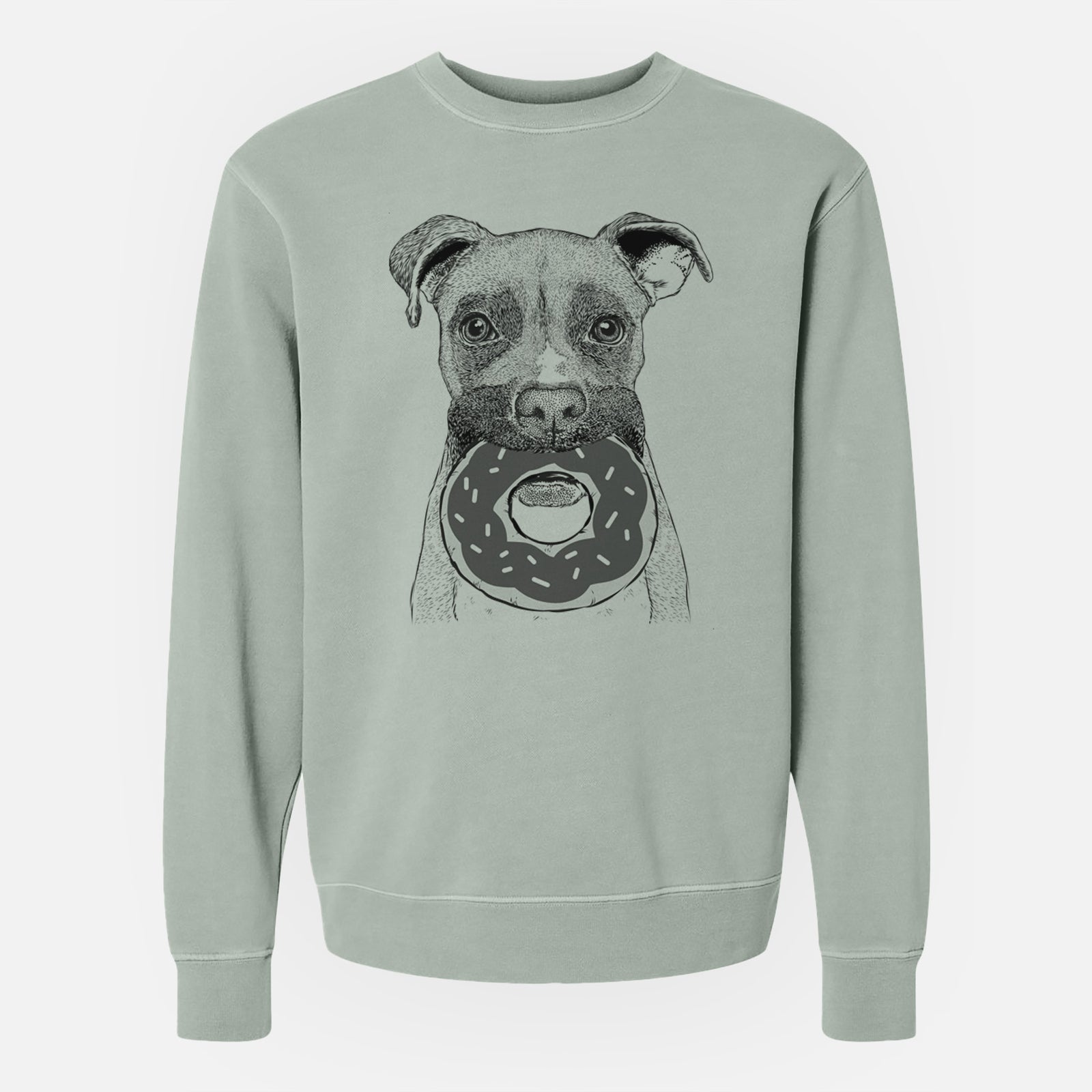 Bare Bo the Boxer - Unisex Pigment Dyed Crew Sweatshirt
