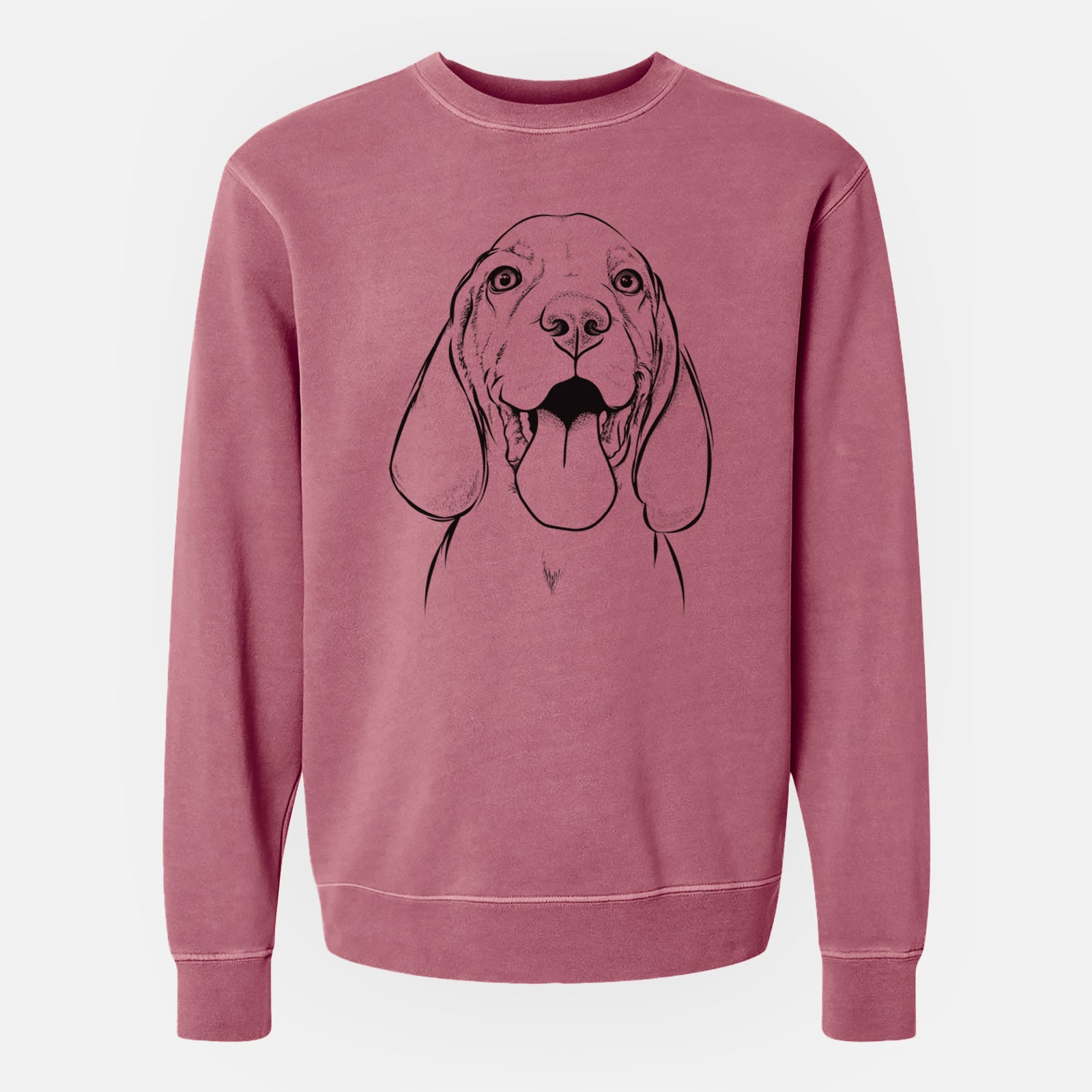 Bare Bodi the Vizsla - Unisex Pigment Dyed Crew Sweatshirt