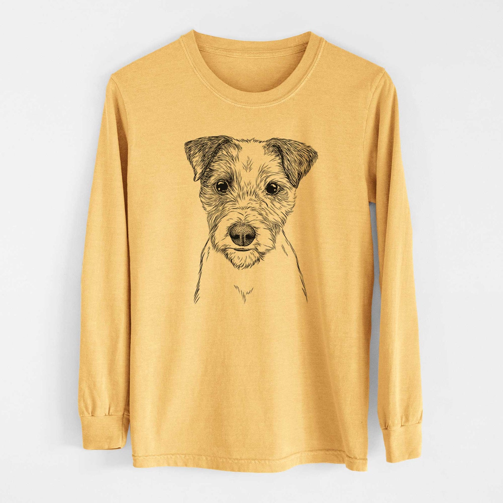 Bare Bogart the Parson Russell Terrier - Heavyweight 100% Cotton Long Sleeve