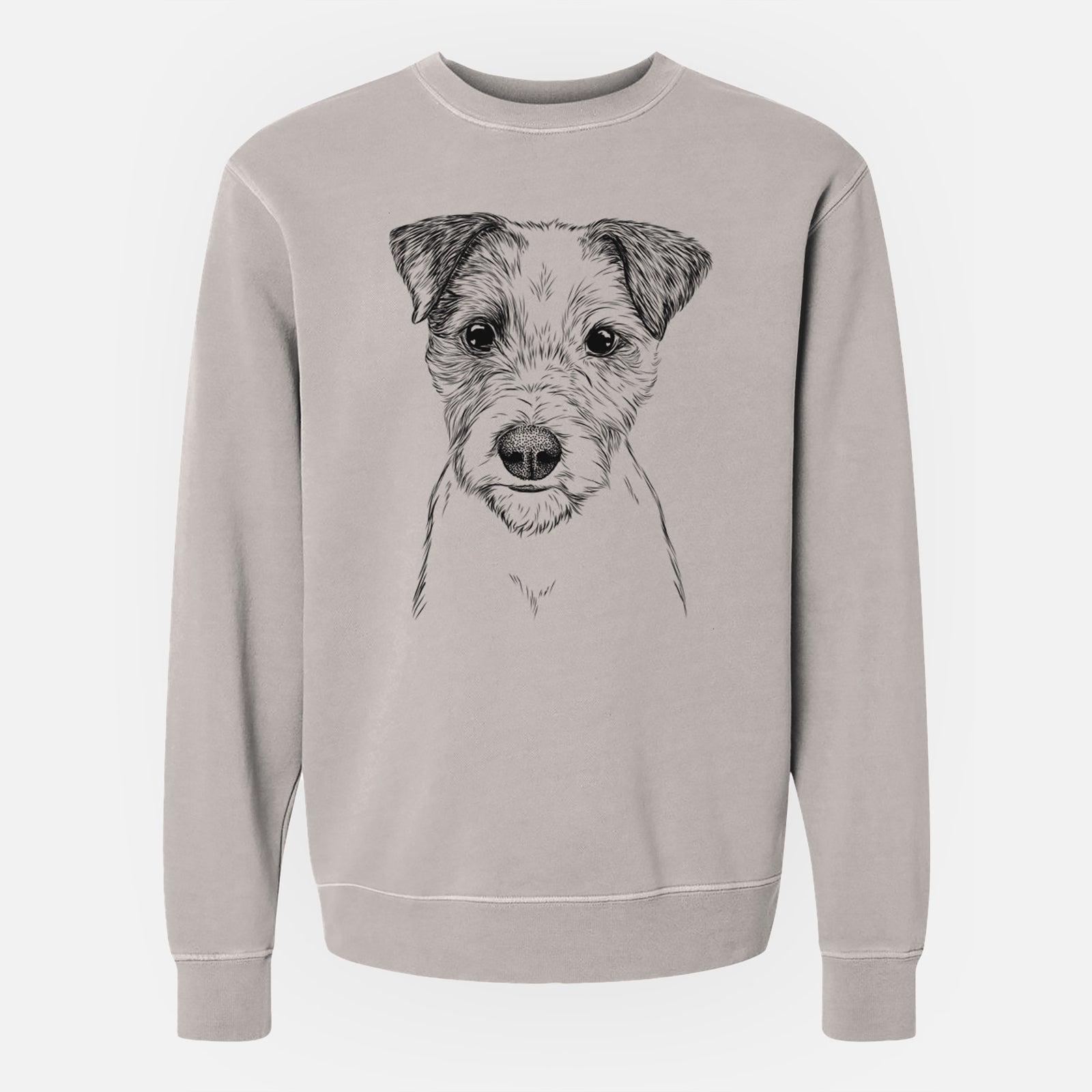 Bare Bogart the Parson Russell Terrier - Unisex Pigment Dyed Crew Sweatshirt