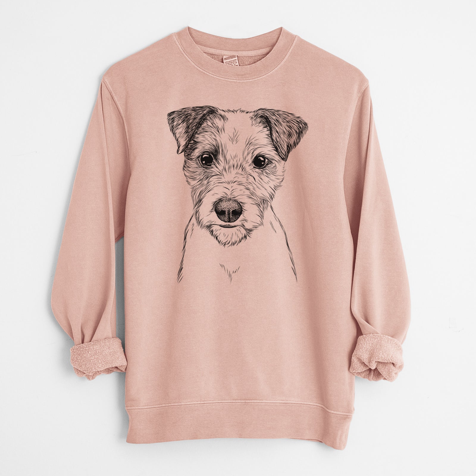 Bare Bogart the Parson Russell Terrier - Unisex Pigment Dyed Crew Sweatshirt