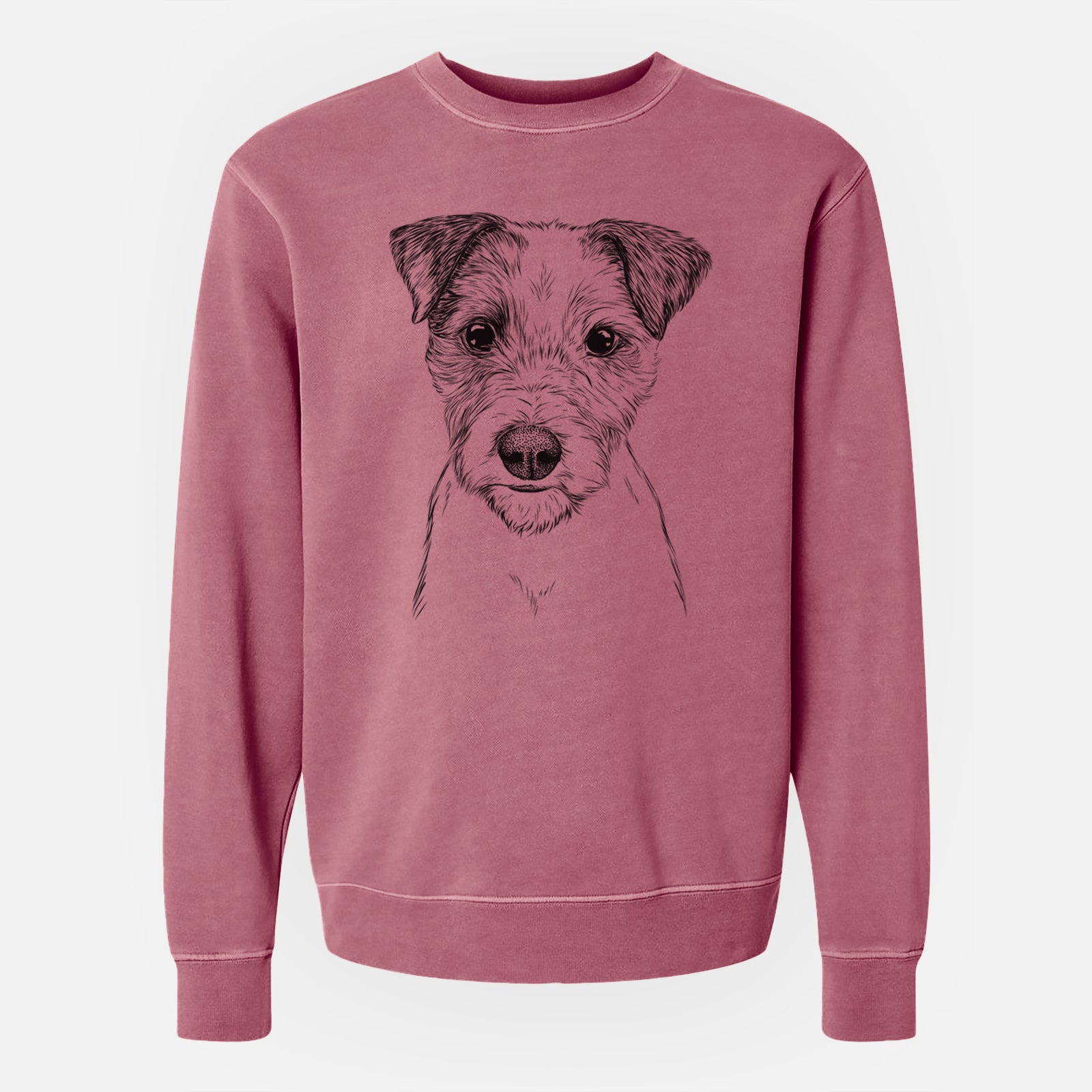 Bare Bogart the Parson Russell Terrier - Unisex Pigment Dyed Crew Sweatshirt
