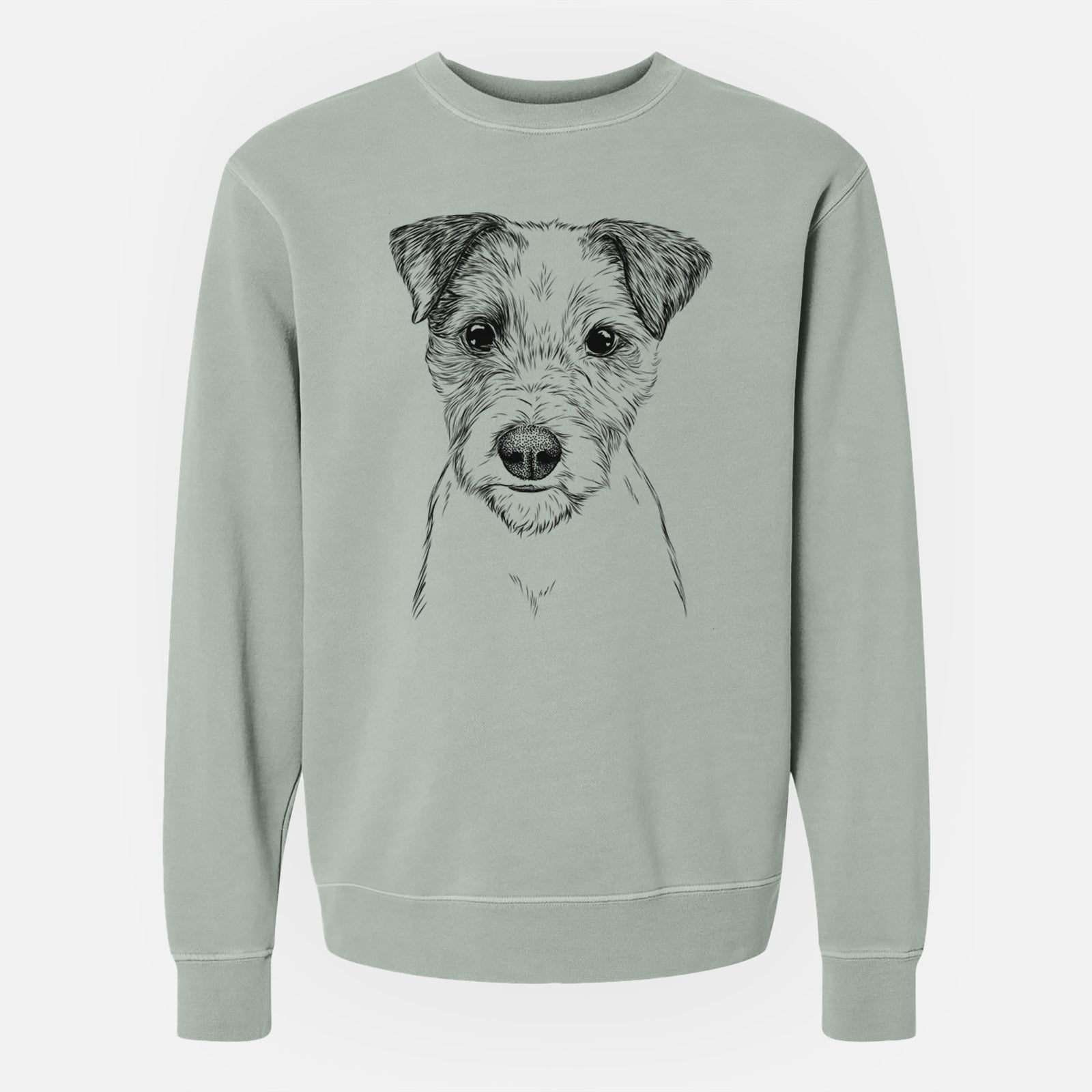 Bare Bogart the Parson Russell Terrier - Unisex Pigment Dyed Crew Sweatshirt