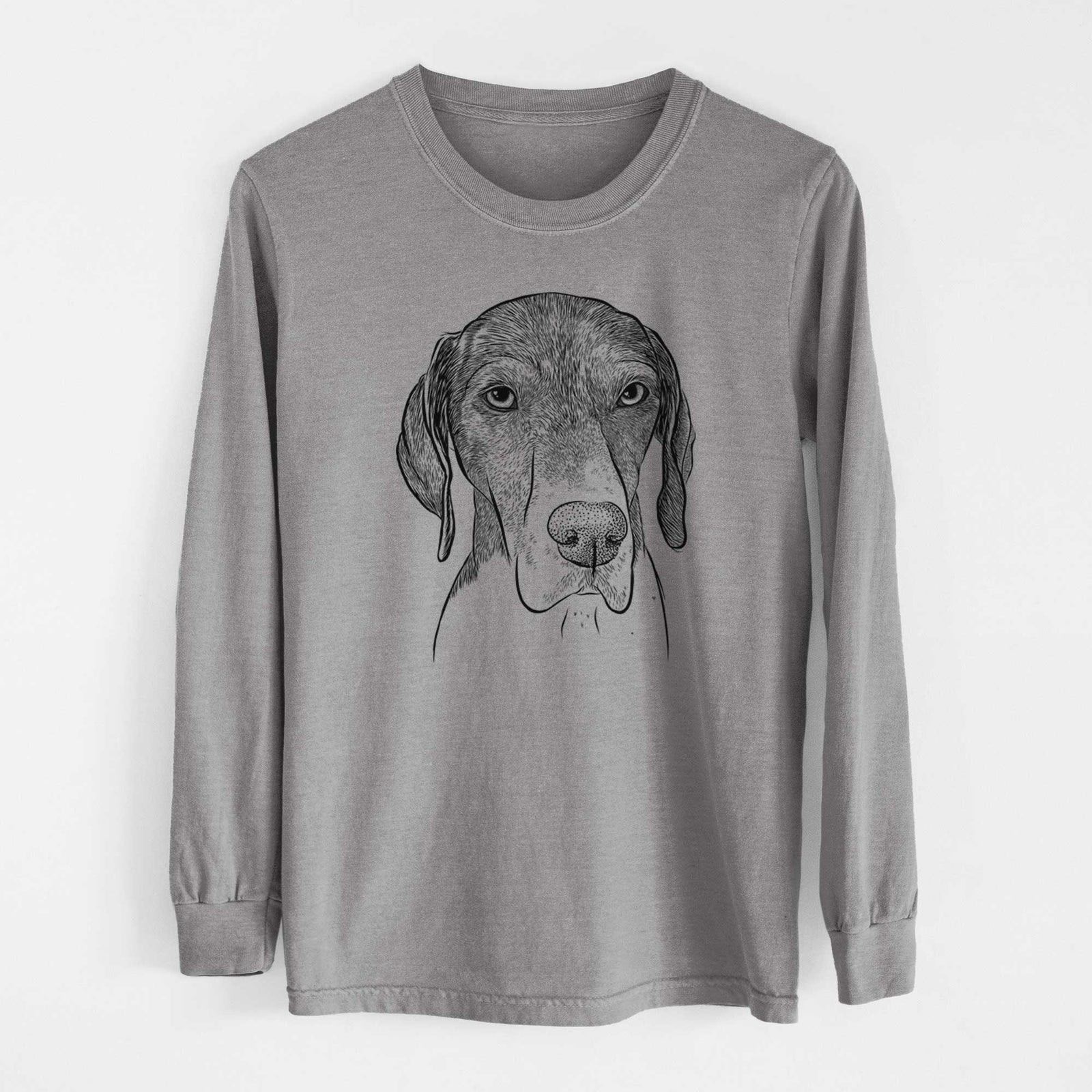 Bare Bohdi the German Shorthaired Pointer - Heavyweight 100% Cotton Long Sleeve