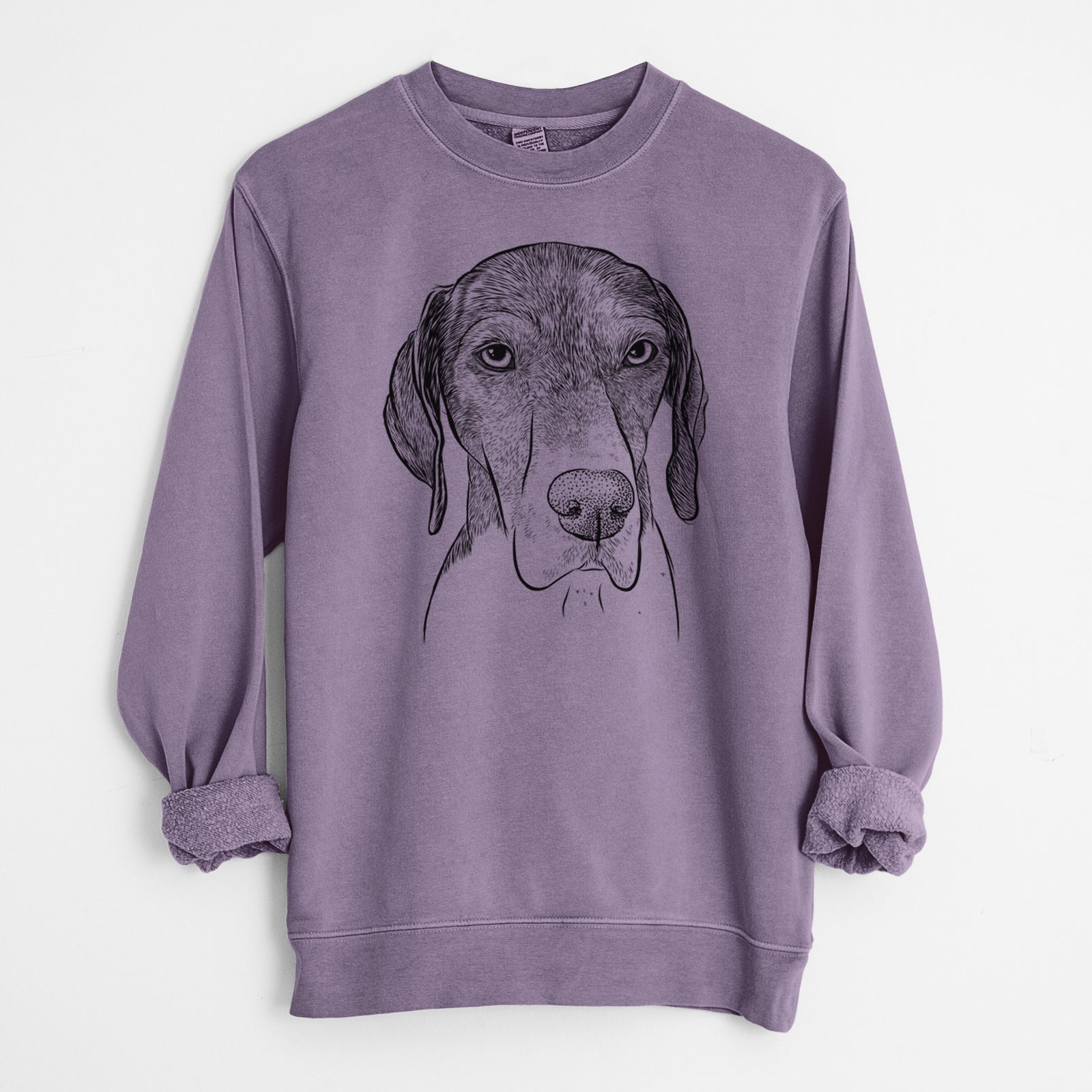 Bare Bohdi the German Shorthaired Pointer - Unisex Pigment Dyed Crew Sweatshirt