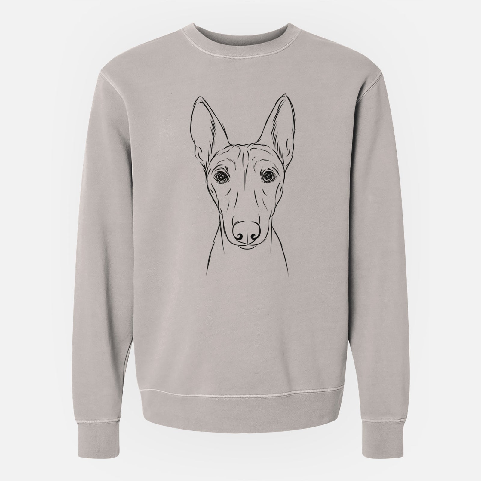 Bare Bonsai the Basenji - Unisex Pigment Dyed Crew Sweatshirt