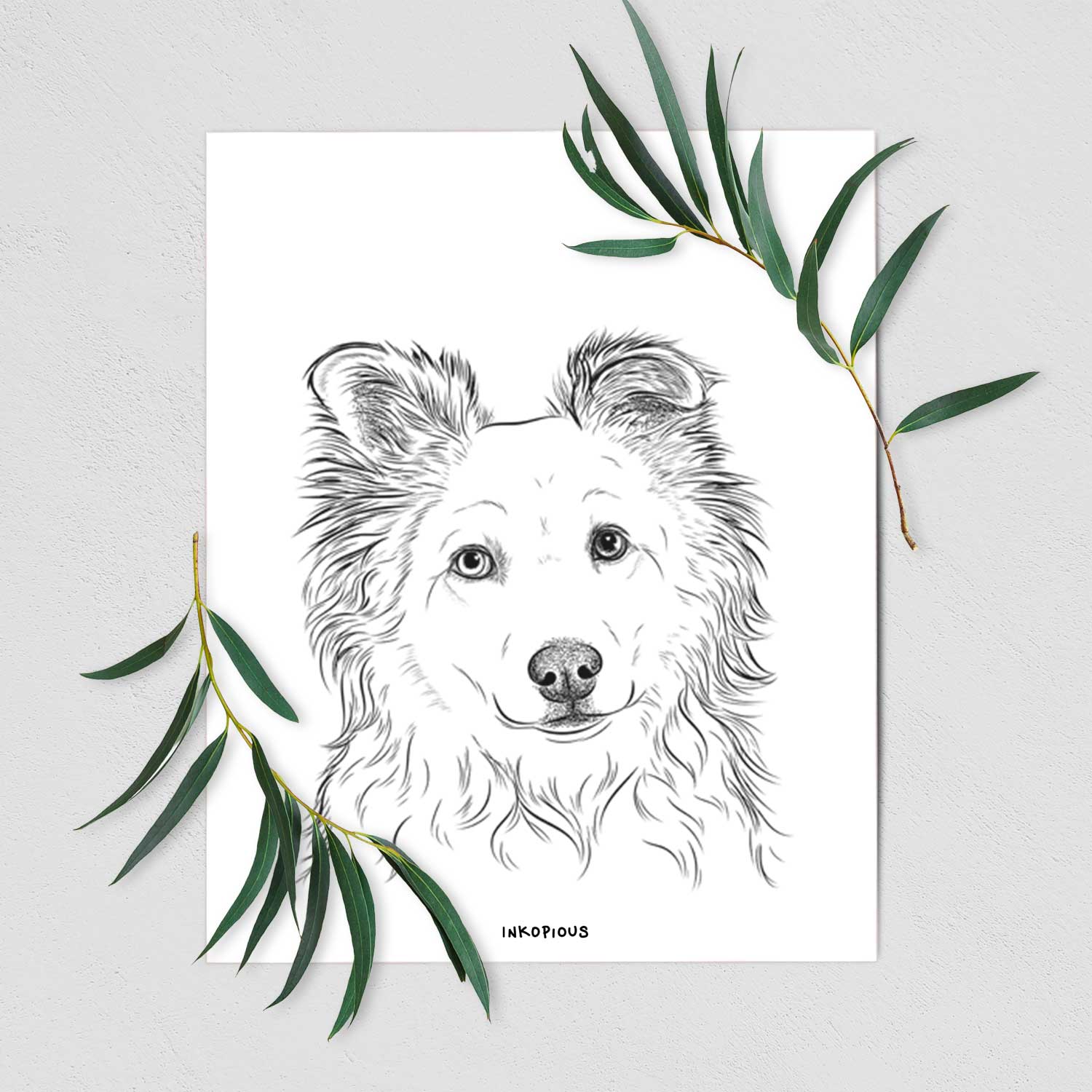 Bonsai the Mixed Breed Art Print