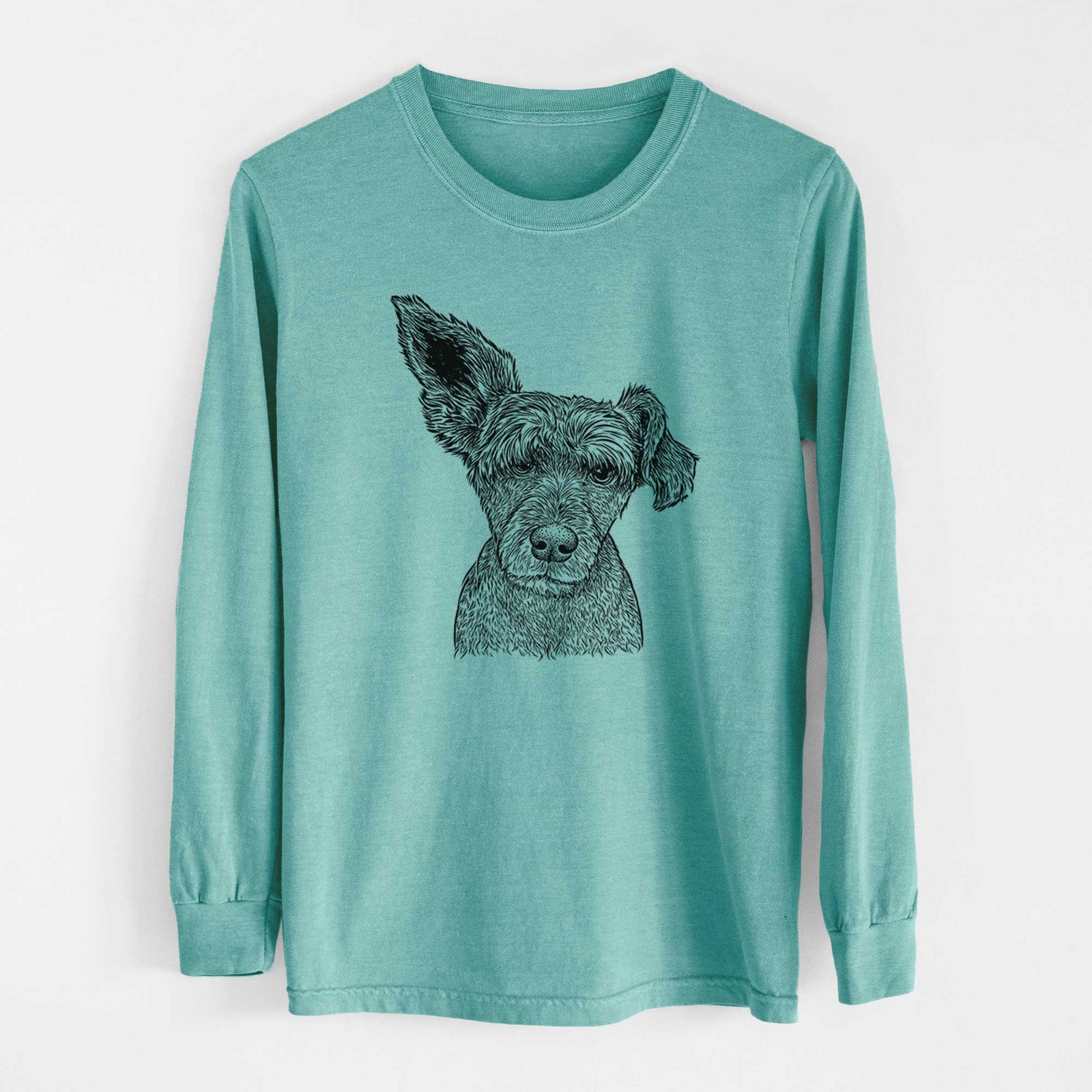 Bare Boodles the Schnauzer Mix - Heavyweight 100% Cotton Long Sleeve