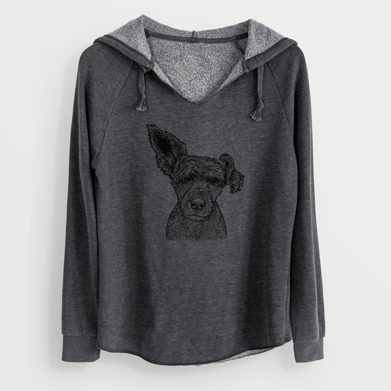Bare Boodles the Schnauzer Mix - Cali Wave Hooded Sweatshirt