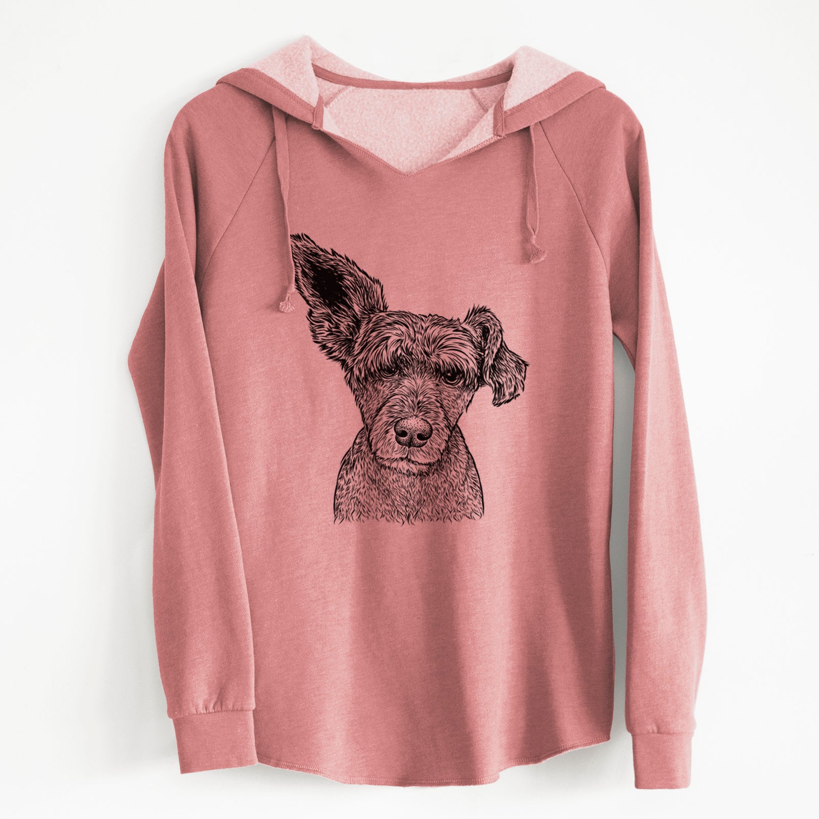 Bare Boodles the Schnauzer Mix - Cali Wave Hooded Sweatshirt
