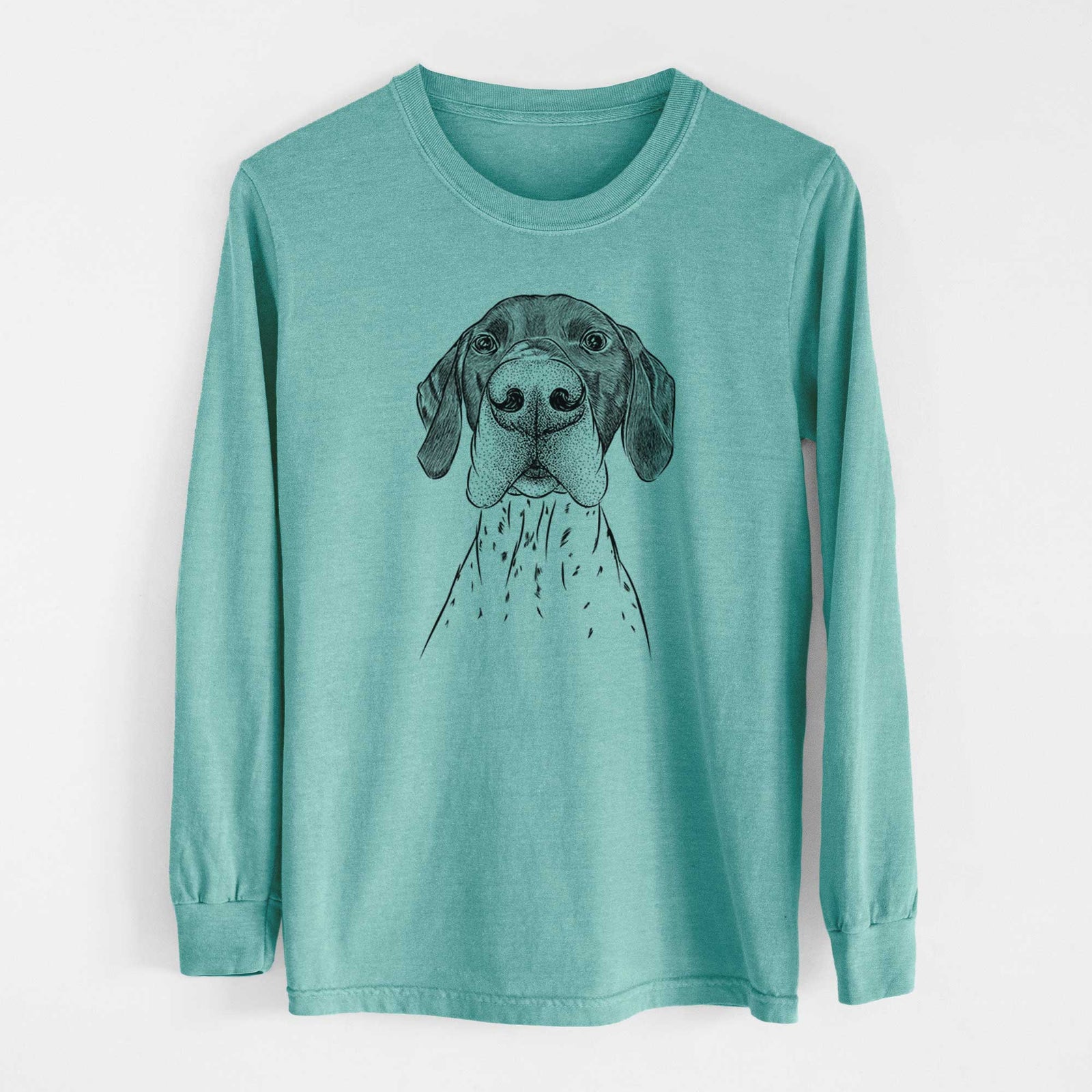 Bare Booze the German Shorthaired Pointer - Heavyweight 100% Cotton Long Sleeve