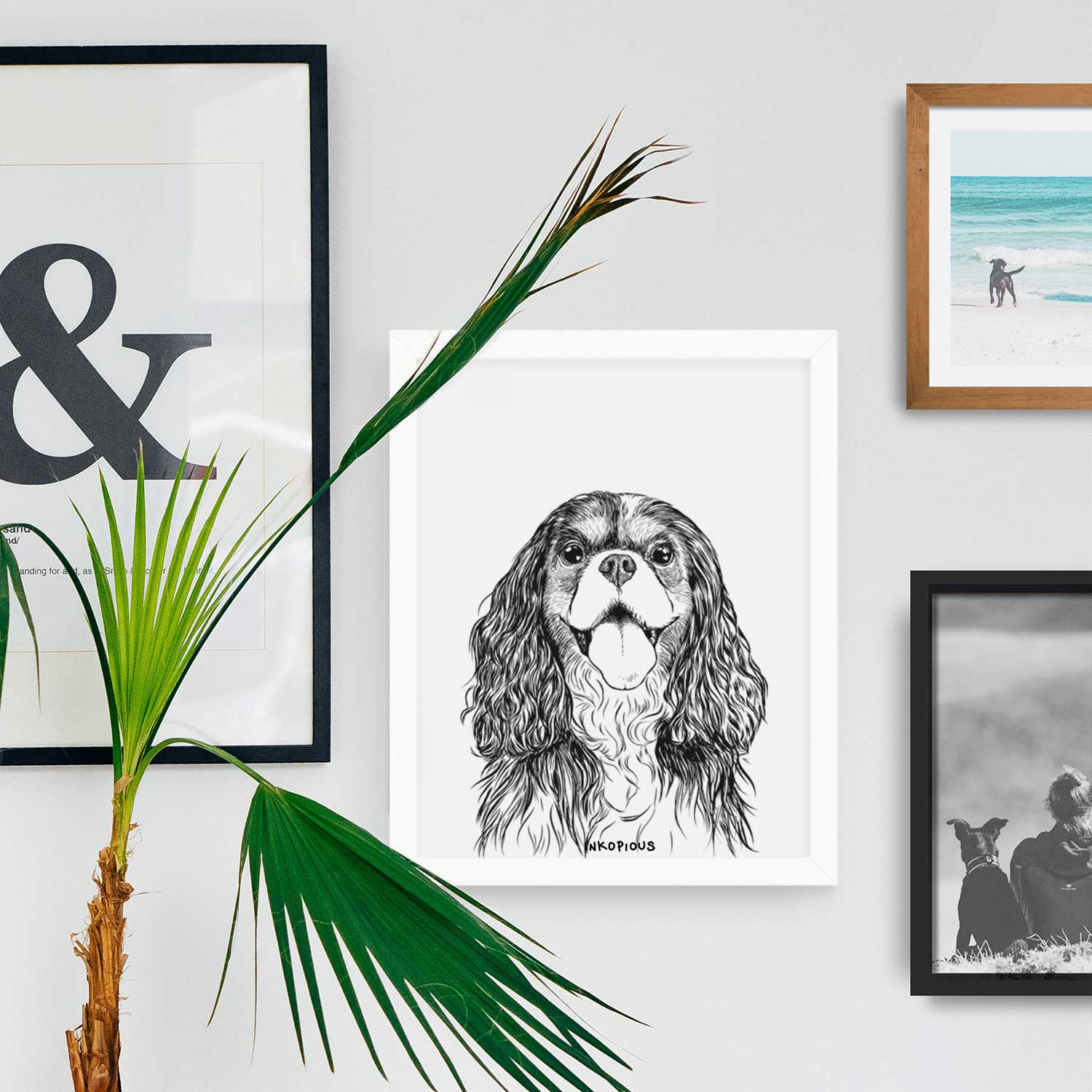 Brandy the Cavalier King Charles Spaniel Art Print