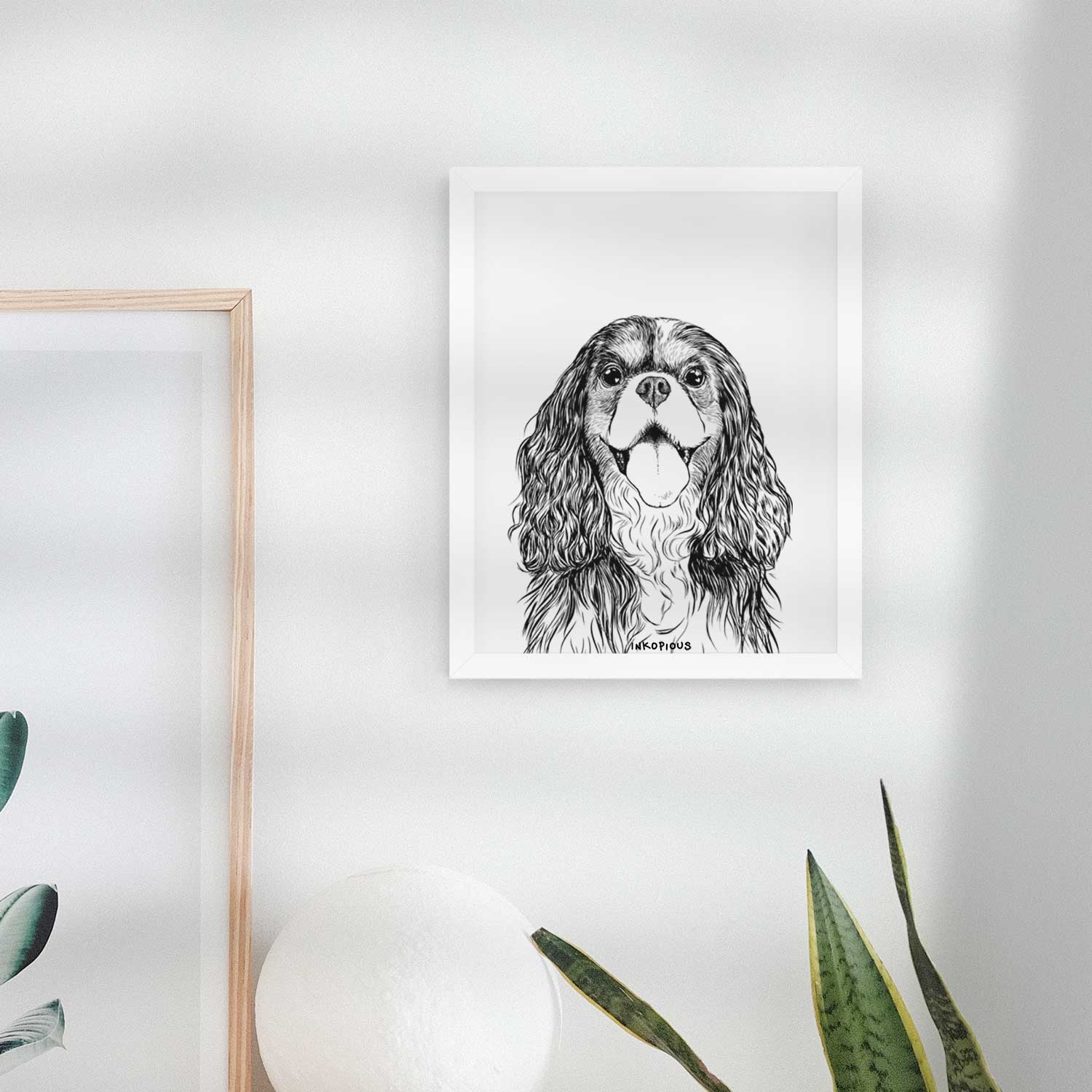 Brandy the Cavalier King Charles Spaniel Art Print