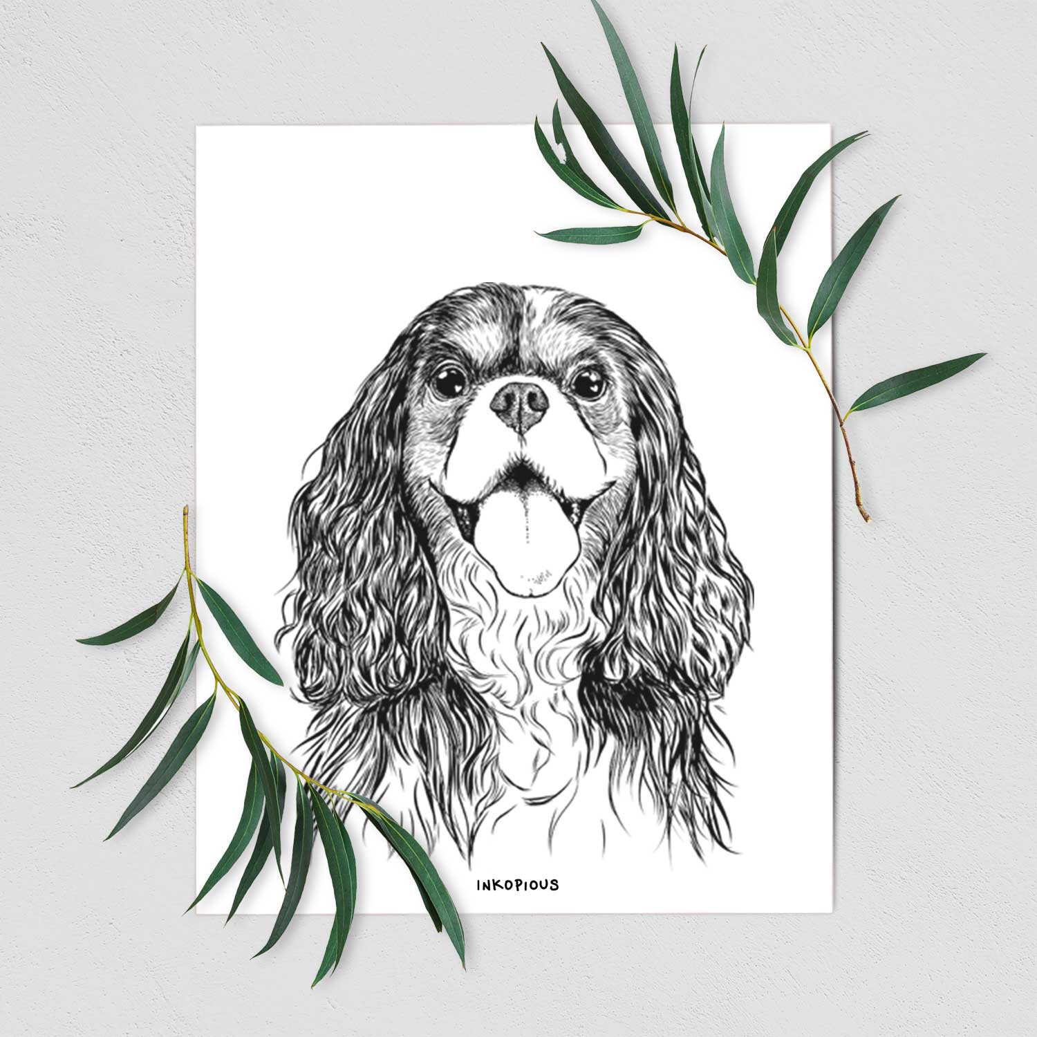 Brandy the Cavalier King Charles Spaniel Art Print