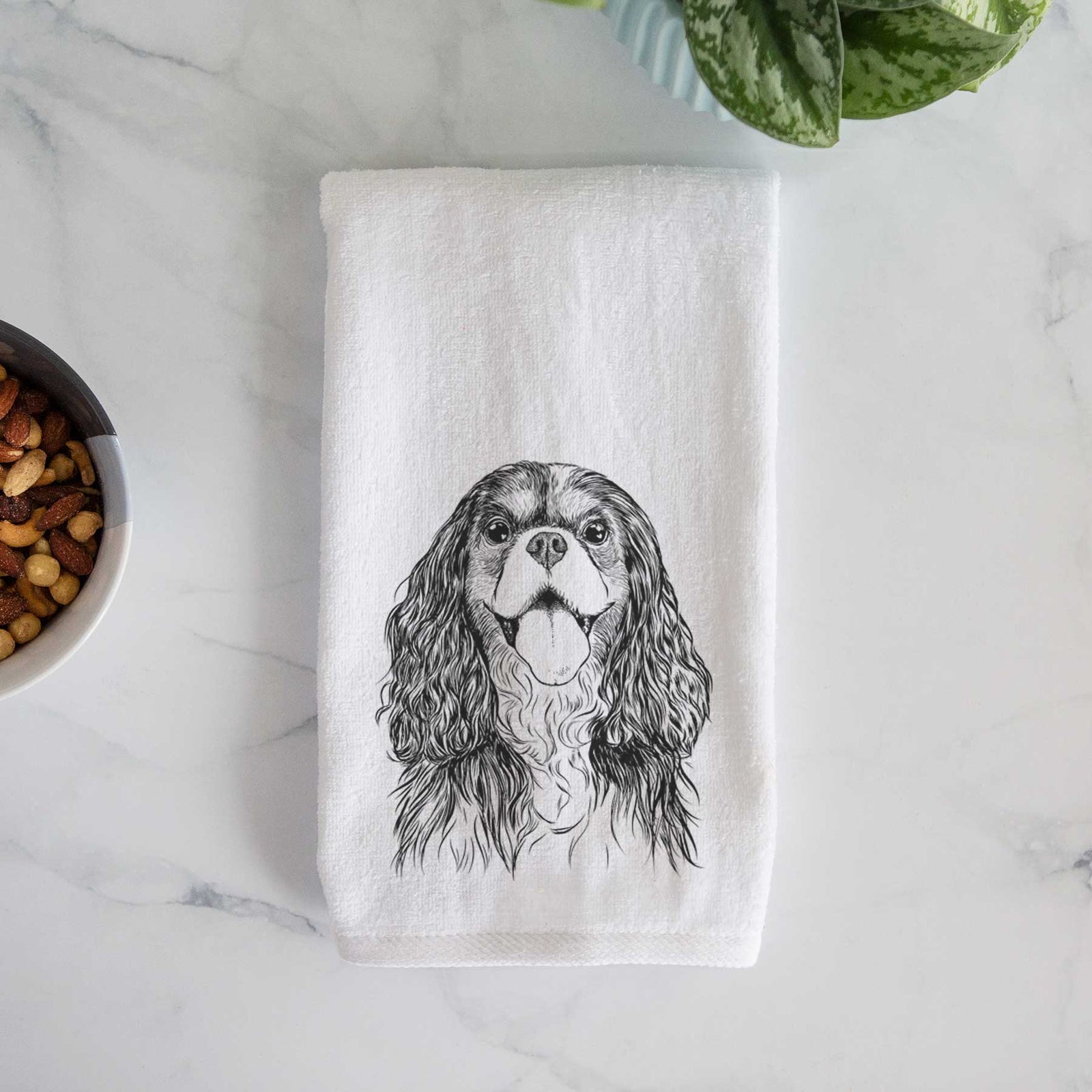 Brandy the Cavalier King Charles Spaniel Decorative Hand Towel