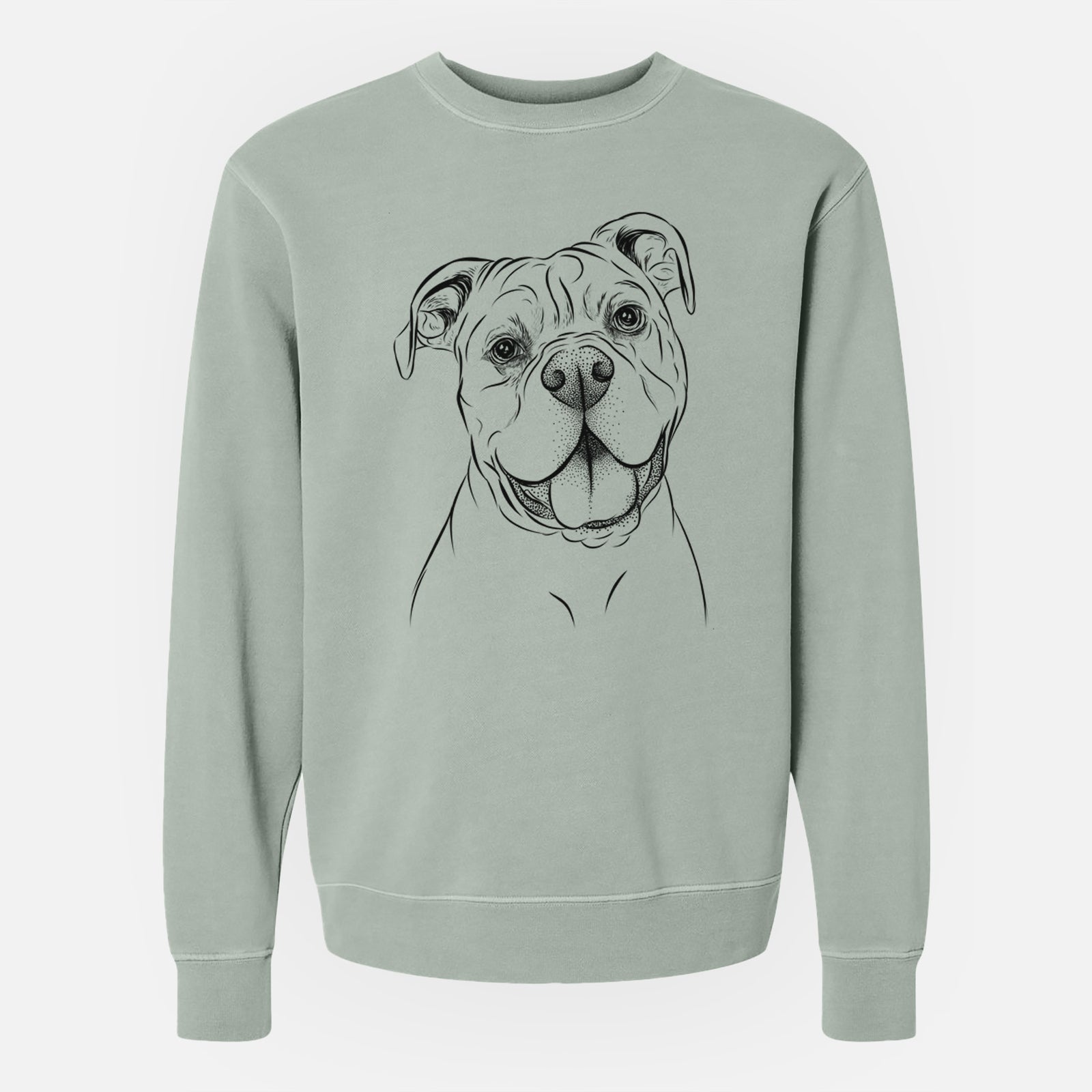 Bare Bravo the Bulldog Mix - Unisex Pigment Dyed Crew Sweatshirt