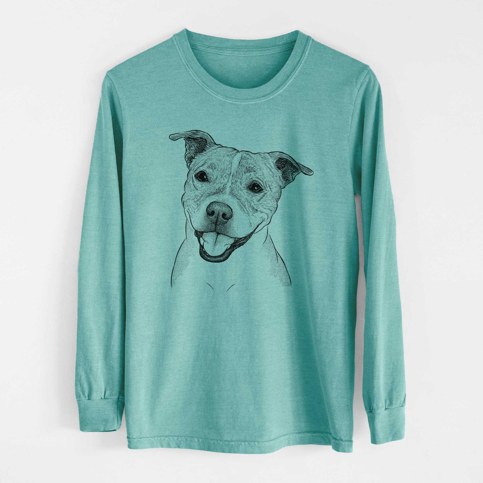 Bare BrookLyn the Staffordshire Bull Terrier - Heavyweight 100% Cotton Long Sleeve