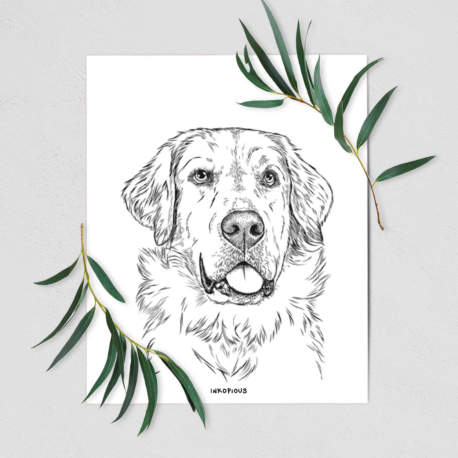 Brophy the Great Pyrenees Art Print