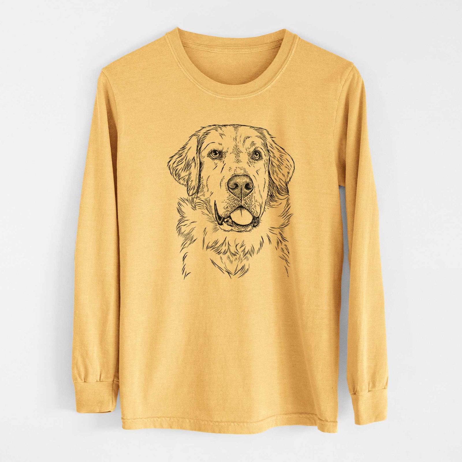 Bare Brophy the Great Pyrenees - Heavyweight 100% Cotton Long Sleeve