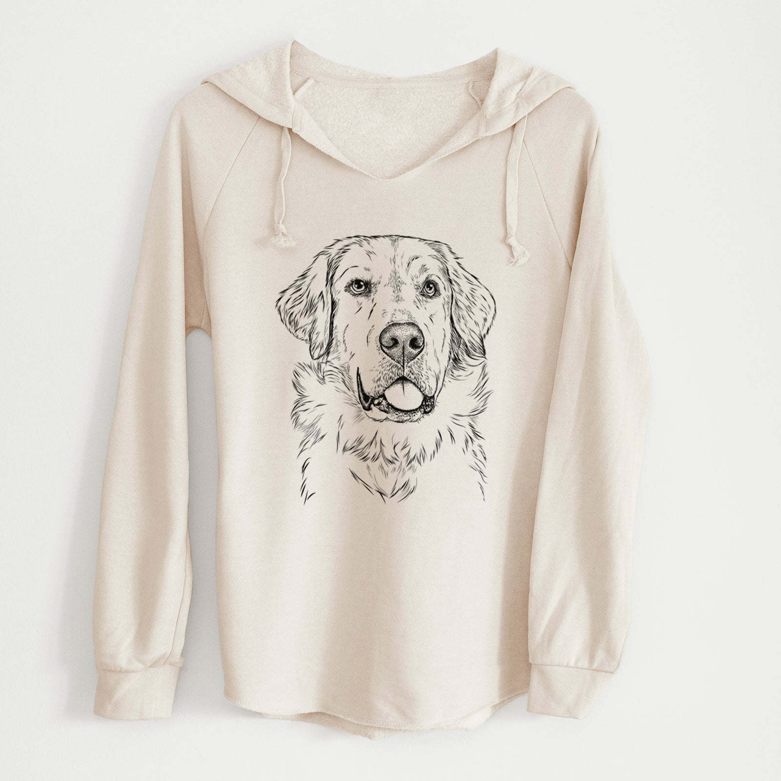 Bare Brophy the Great Pyrenees - Cali Wave Hooded Sweatshirt