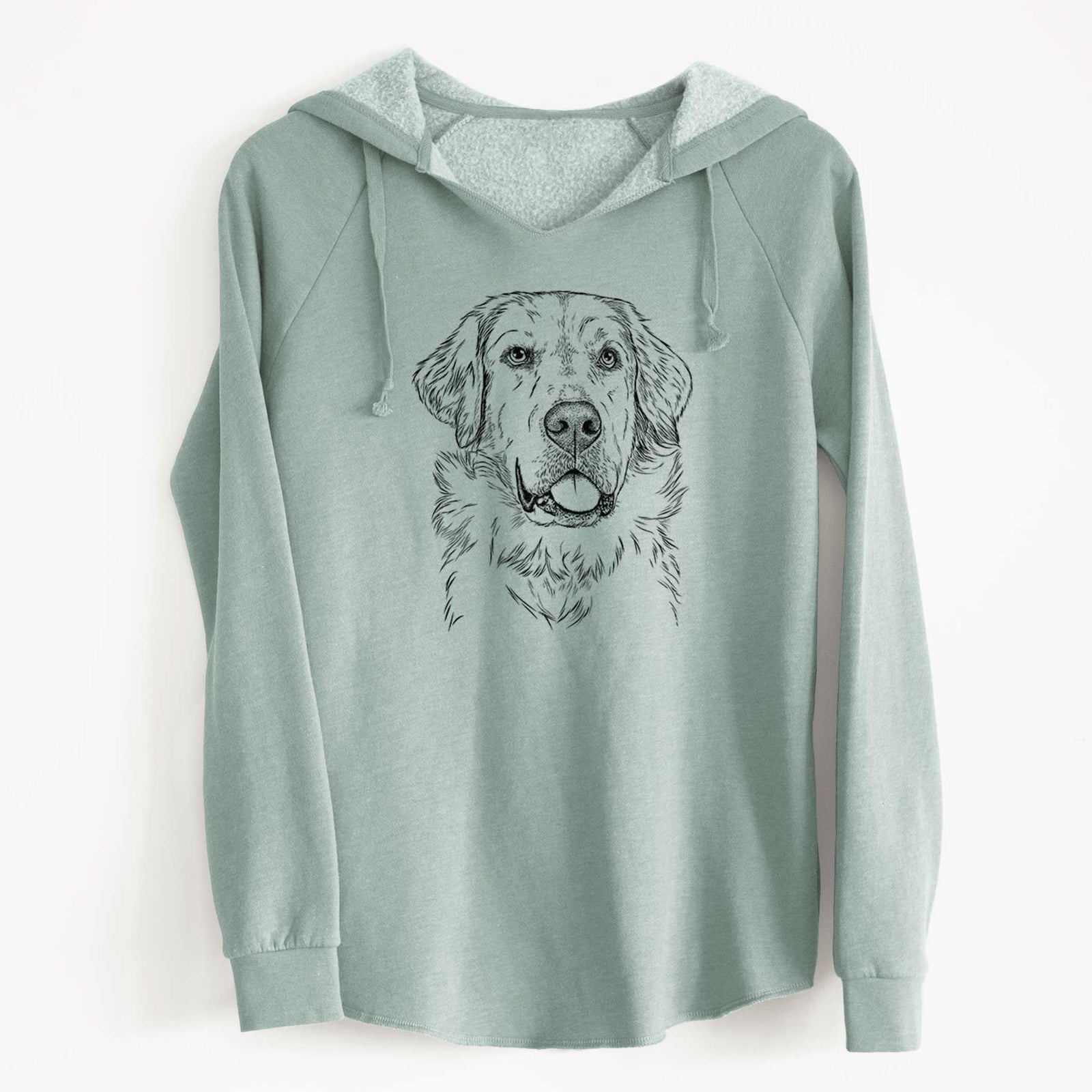 Bare Brophy the Great Pyrenees - Cali Wave Hooded Sweatshirt