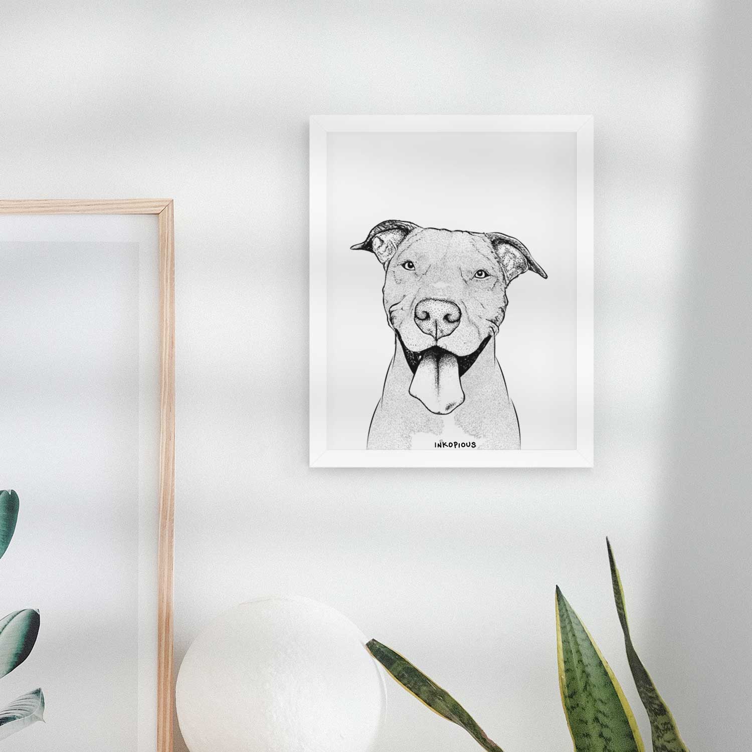Bruce the American Staffordshire Terrier Art Print