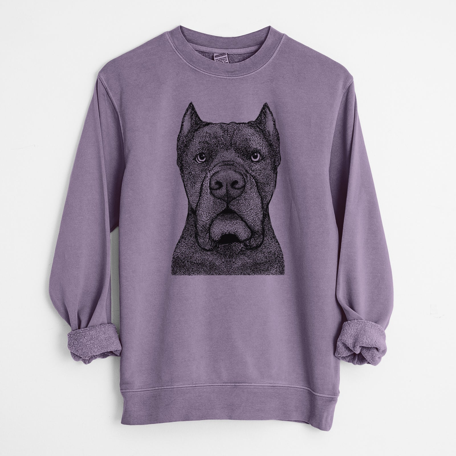 Bare Bruno the Cane Corso - Unisex Pigment Dyed Crew Sweatshirt