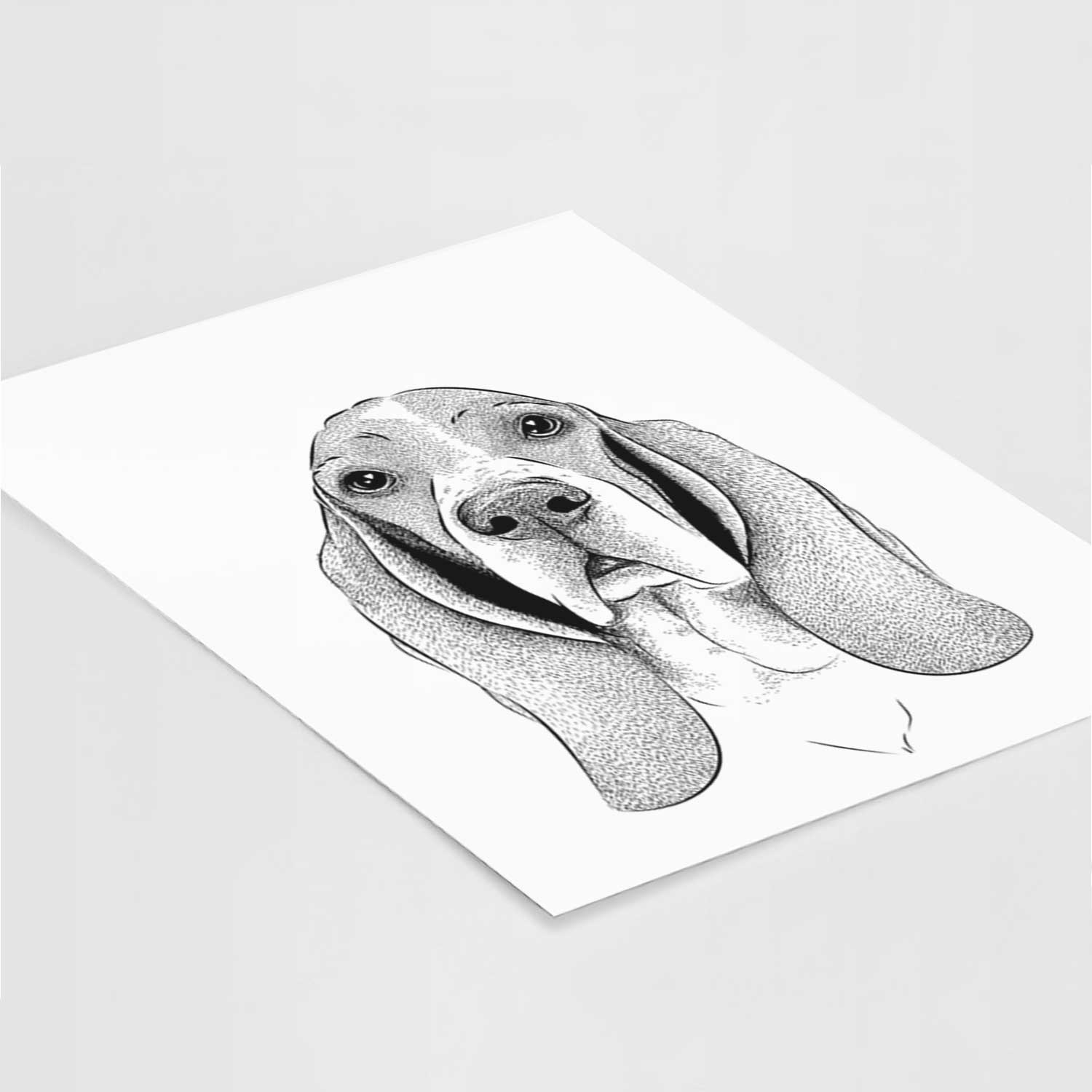 Buckley the Basset Hound Art Print