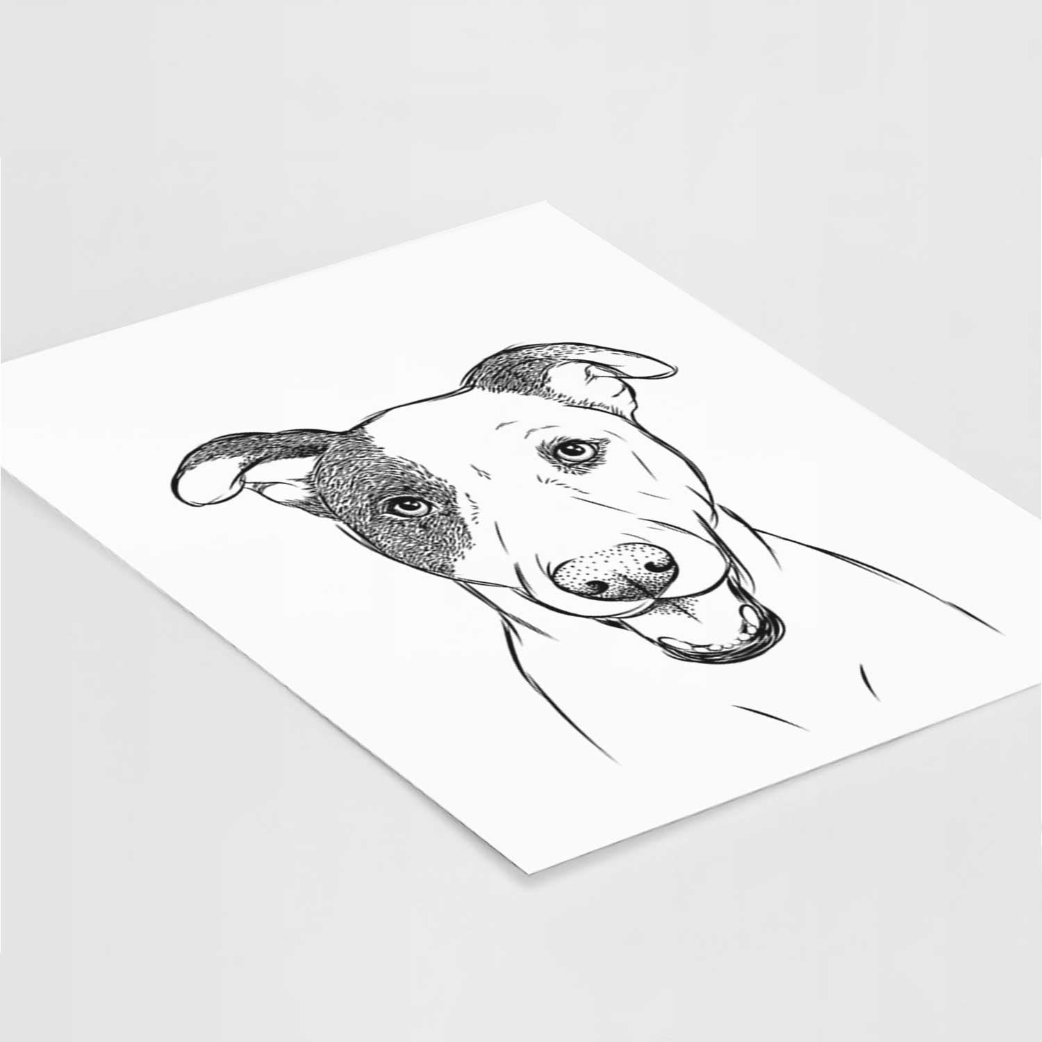 Bucky the Mixed Breed Art Print