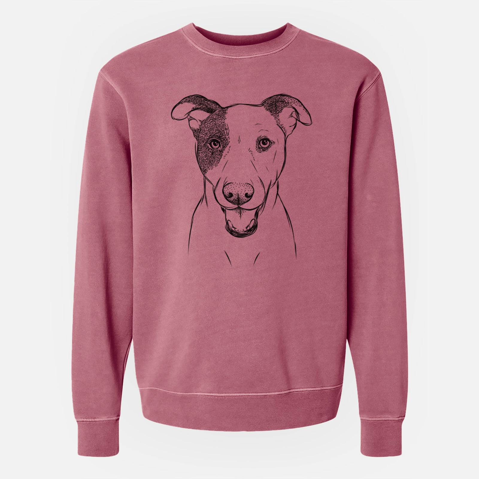 Bare Bucky the Mixed Breed - Unisex Pigment Dyed Crew Sweatshirt