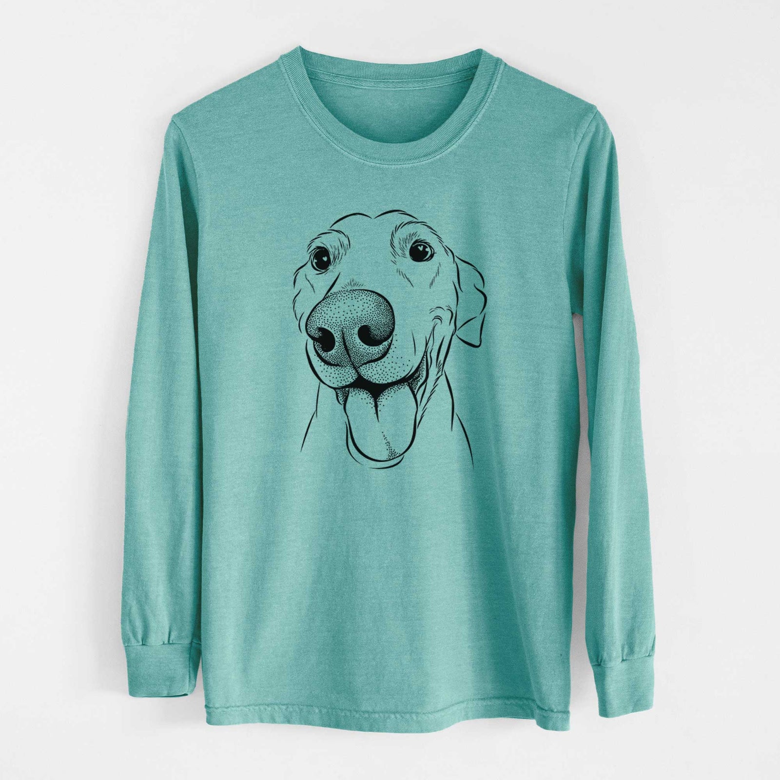 Bare Buddy the Buddy the Sato / American Village Dog - Heavyweight 100% Cotton Long Sleeve