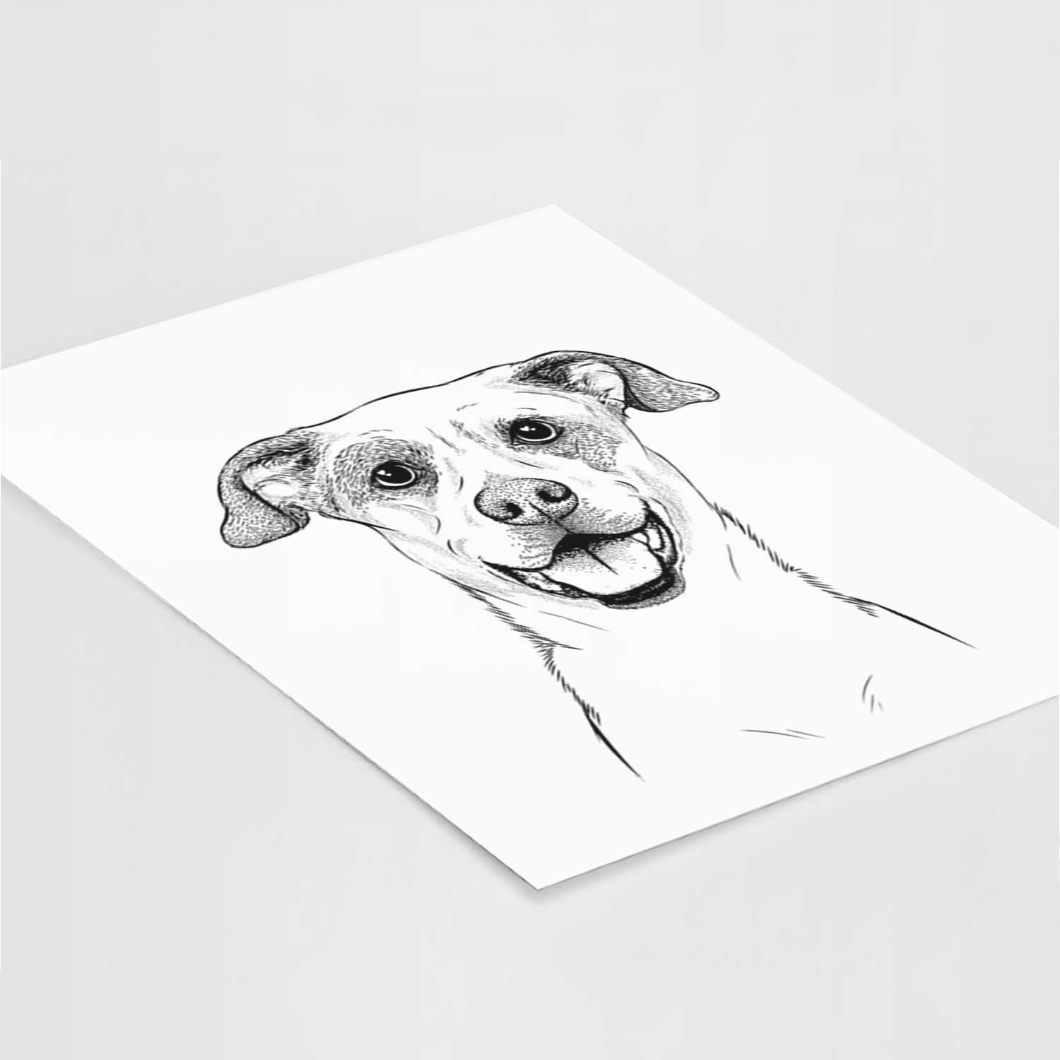 Buffy the Mixed Breed Art Print