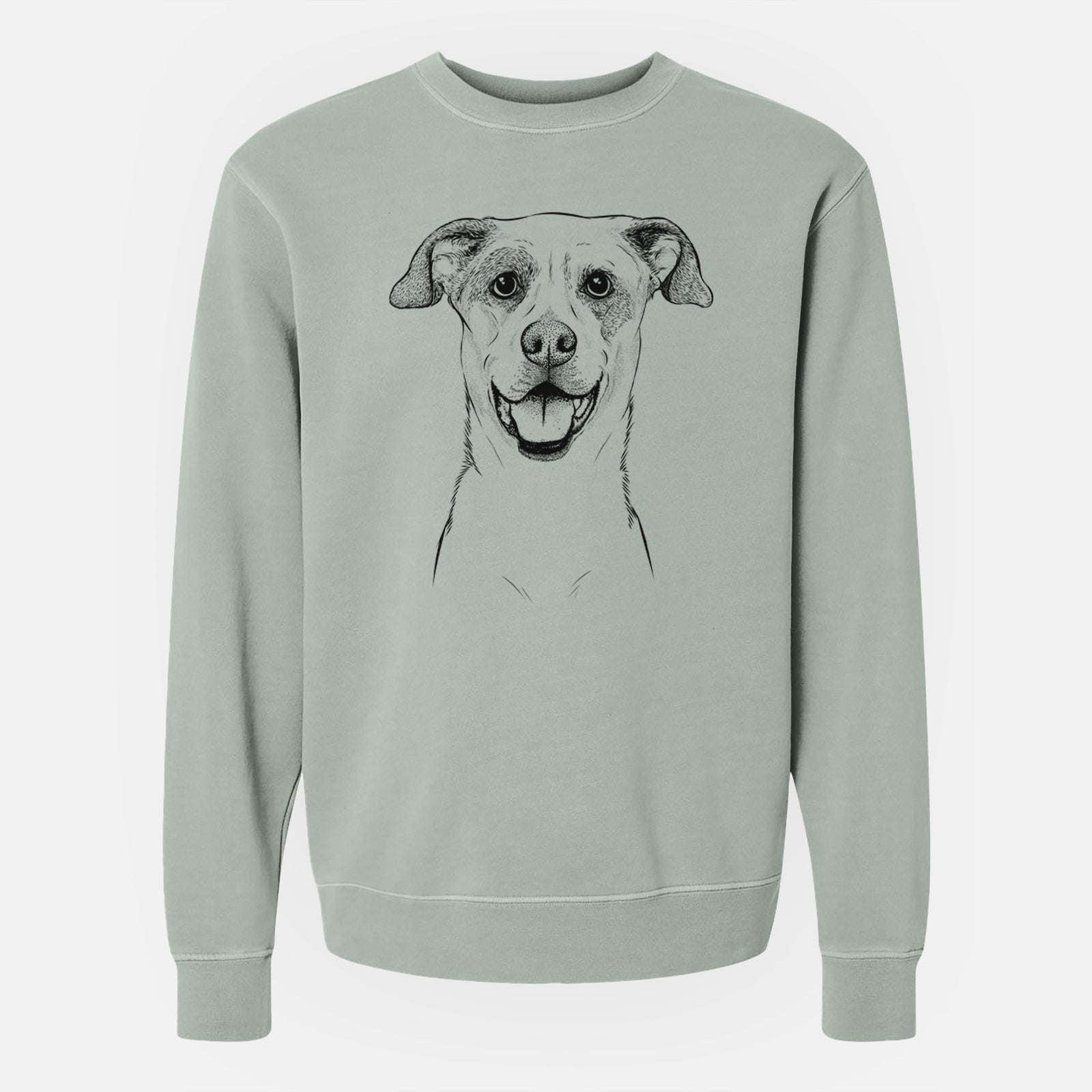 Bare Buffy the Mixed Breed - Unisex Pigment Dyed Crew Sweatshirt