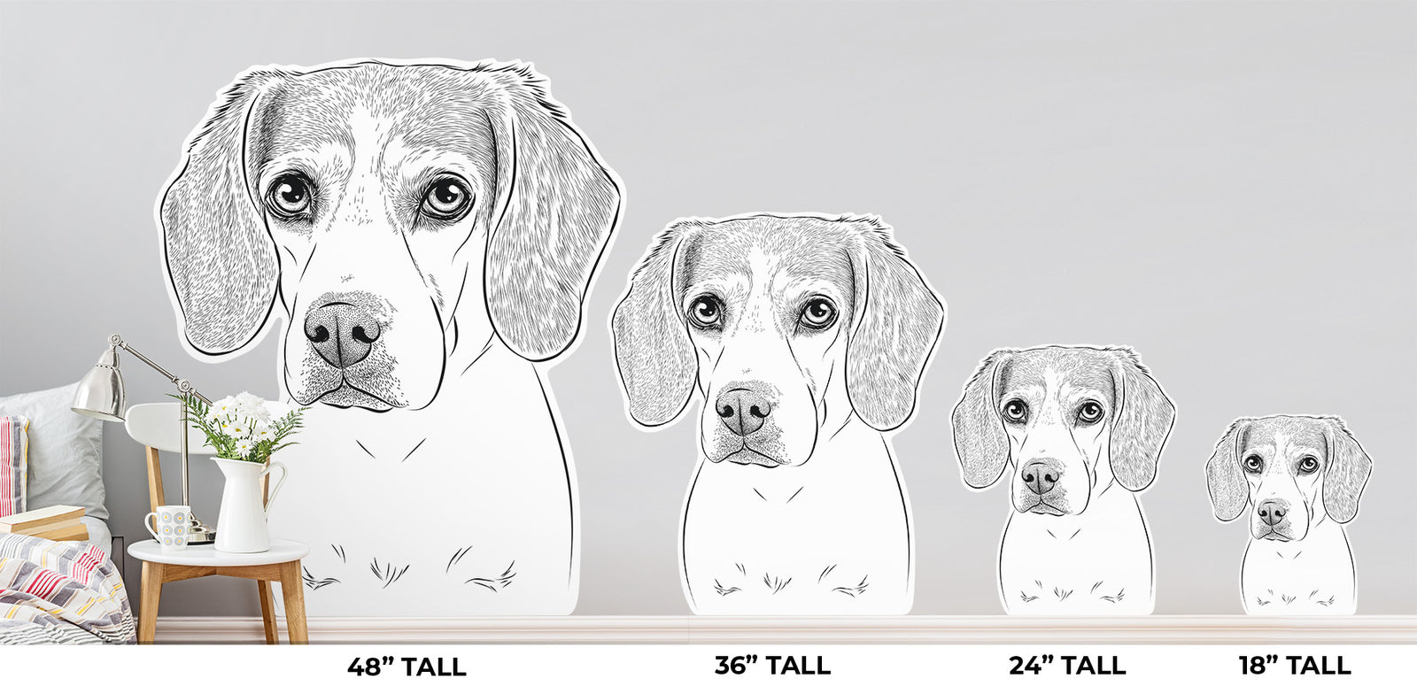 Bumbee the Beagle - Wall Decal