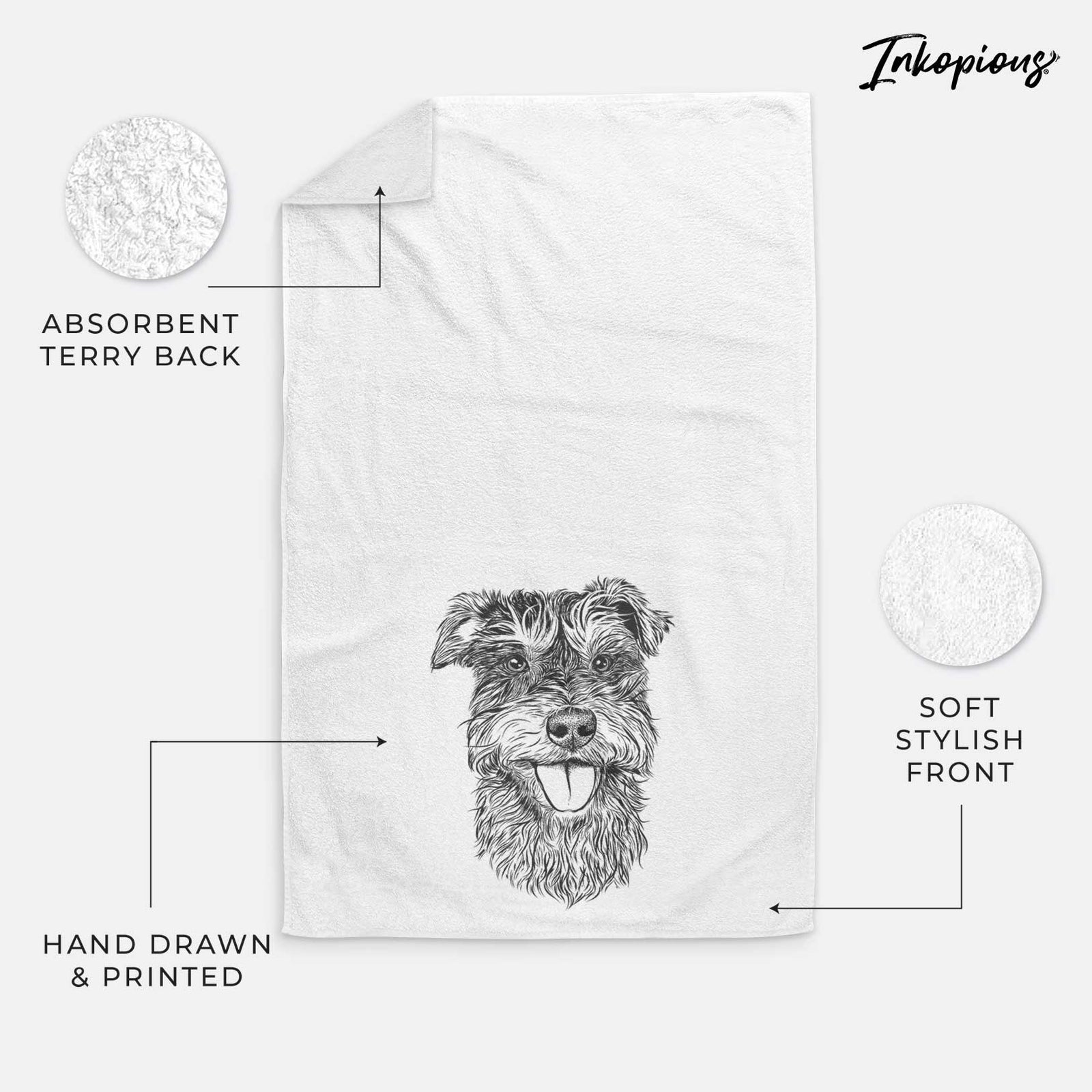 Buster the Schnoodle Decorative Hand Towel