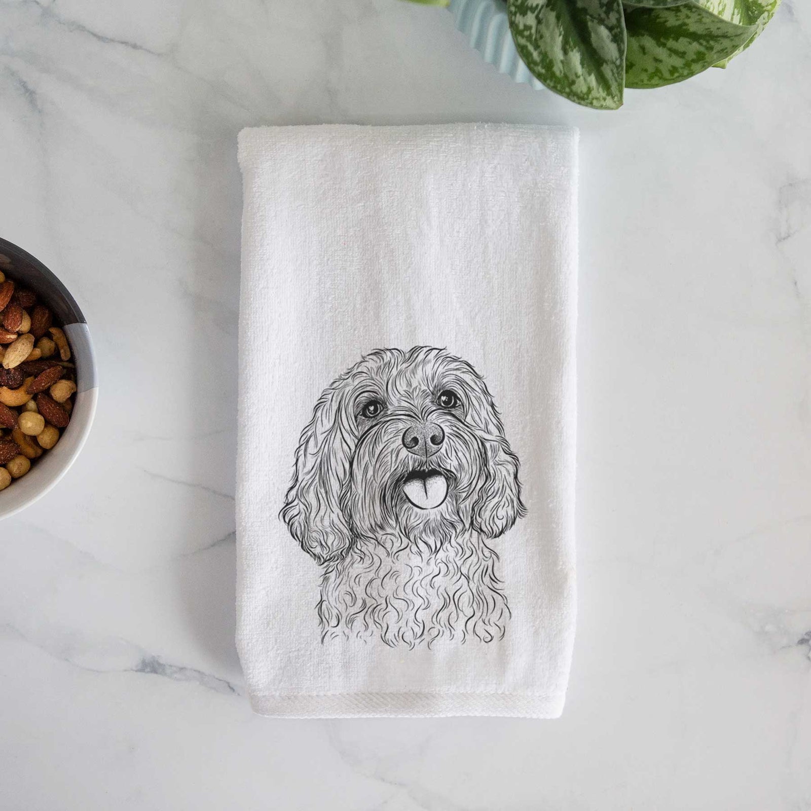 Cali the Cavapoo Decorative Hand Towel