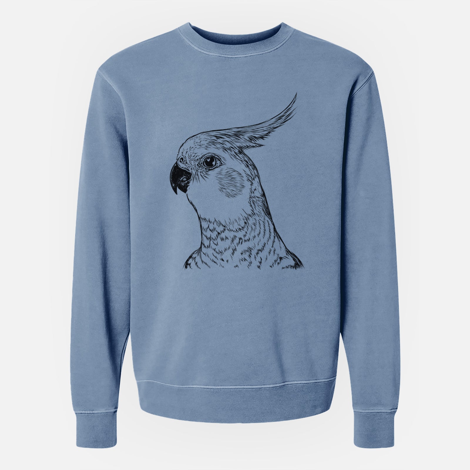Bare Candy the Cockatiel - Unisex Pigment Dyed Crew Sweatshirt