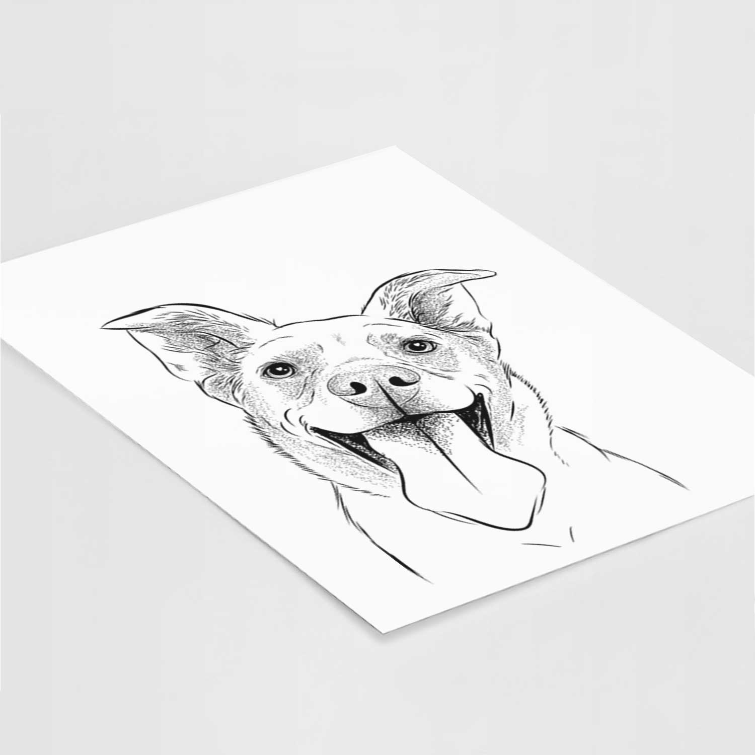 Candy the Mixed Breed Art Print