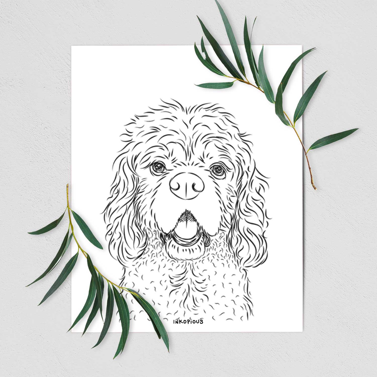 Casey the American Cocker Spaniel Art Print