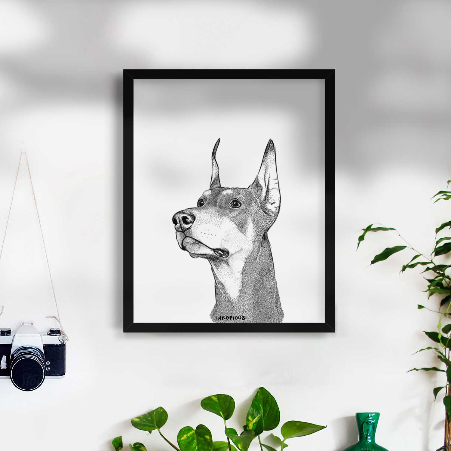 Cenza the Doberman Pinscher Art Print