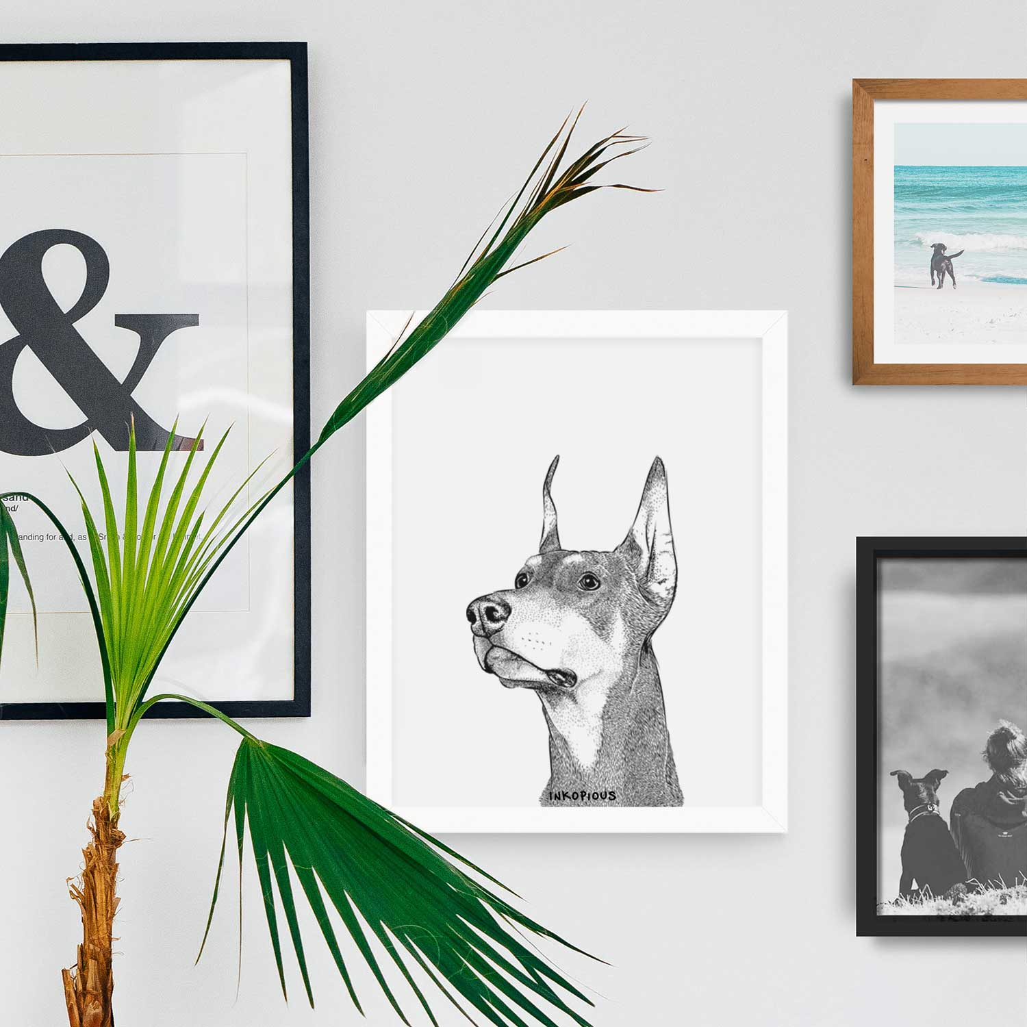 Cenza the Doberman Pinscher Art Print