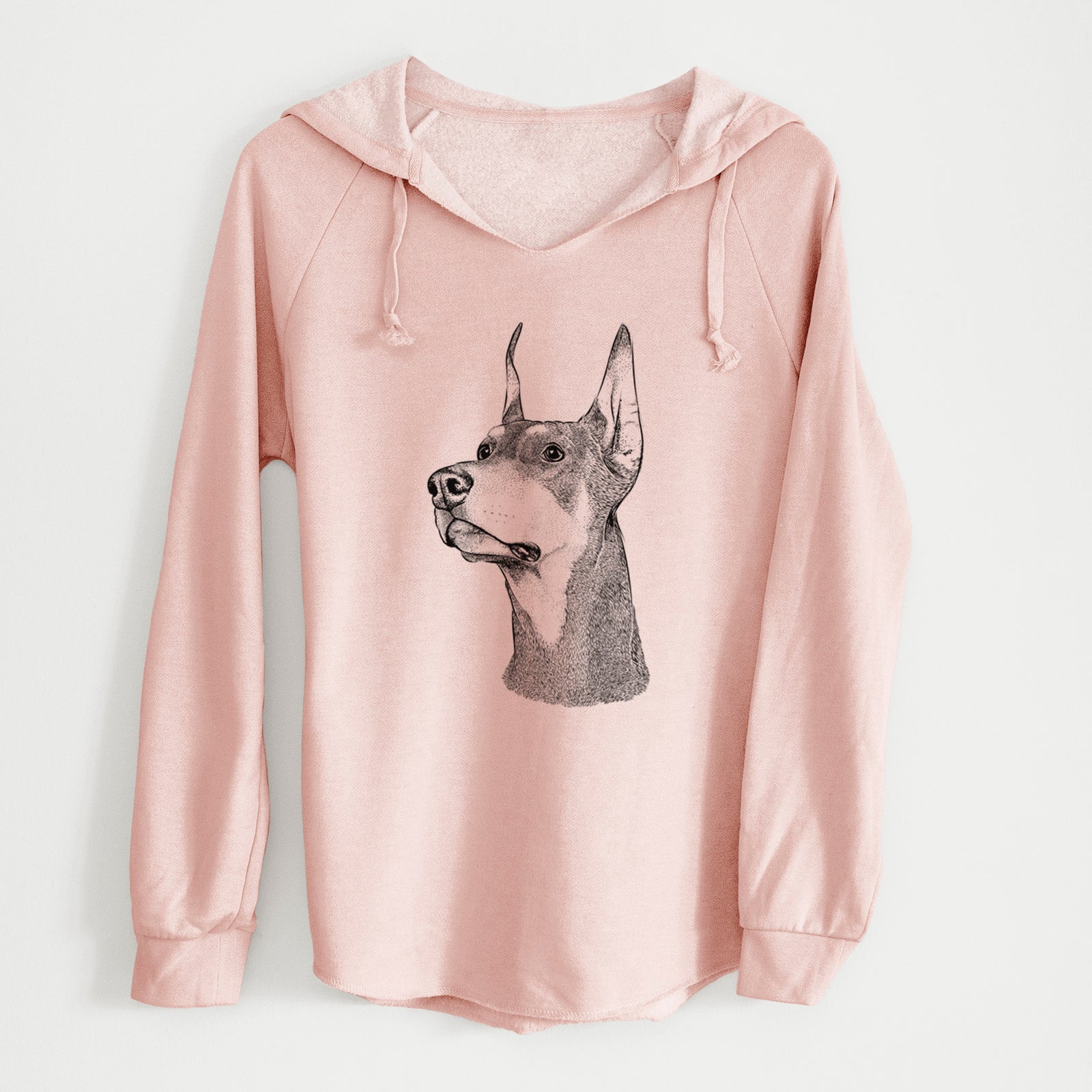 Bare Cenza the Doberman Pinscher - Cali Wave Hooded Sweatshirt