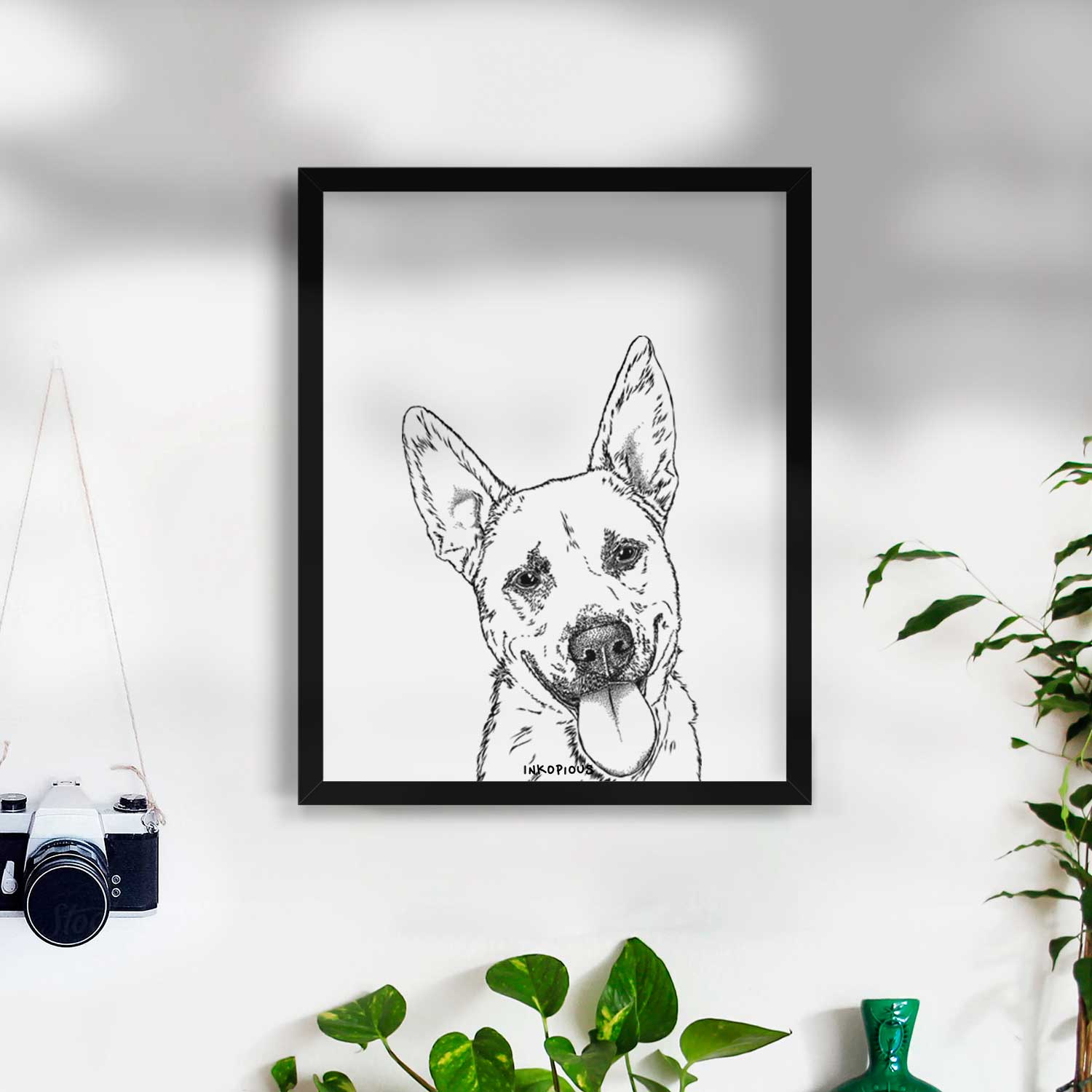 Charlie the Mixed Breed Art Print