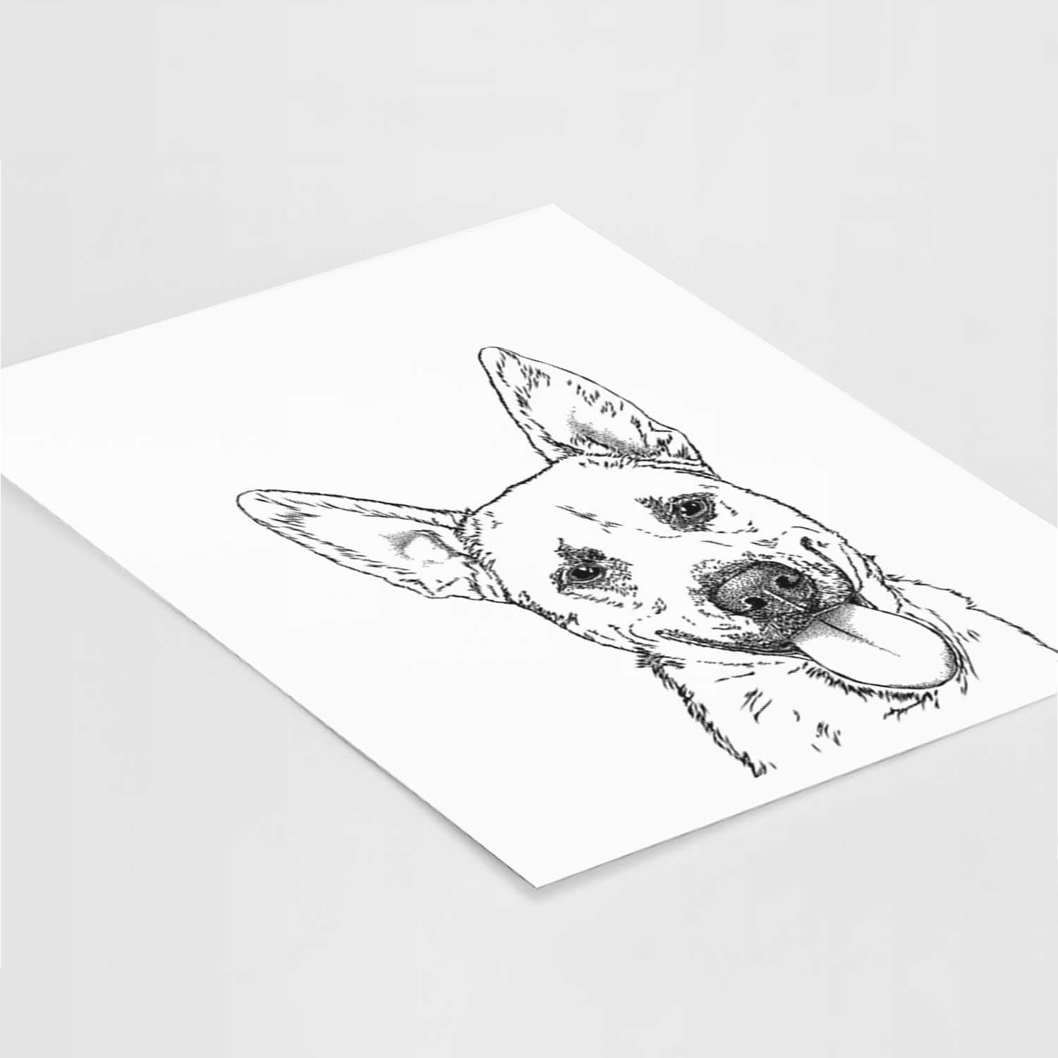 Charlie the Mixed Breed Art Print