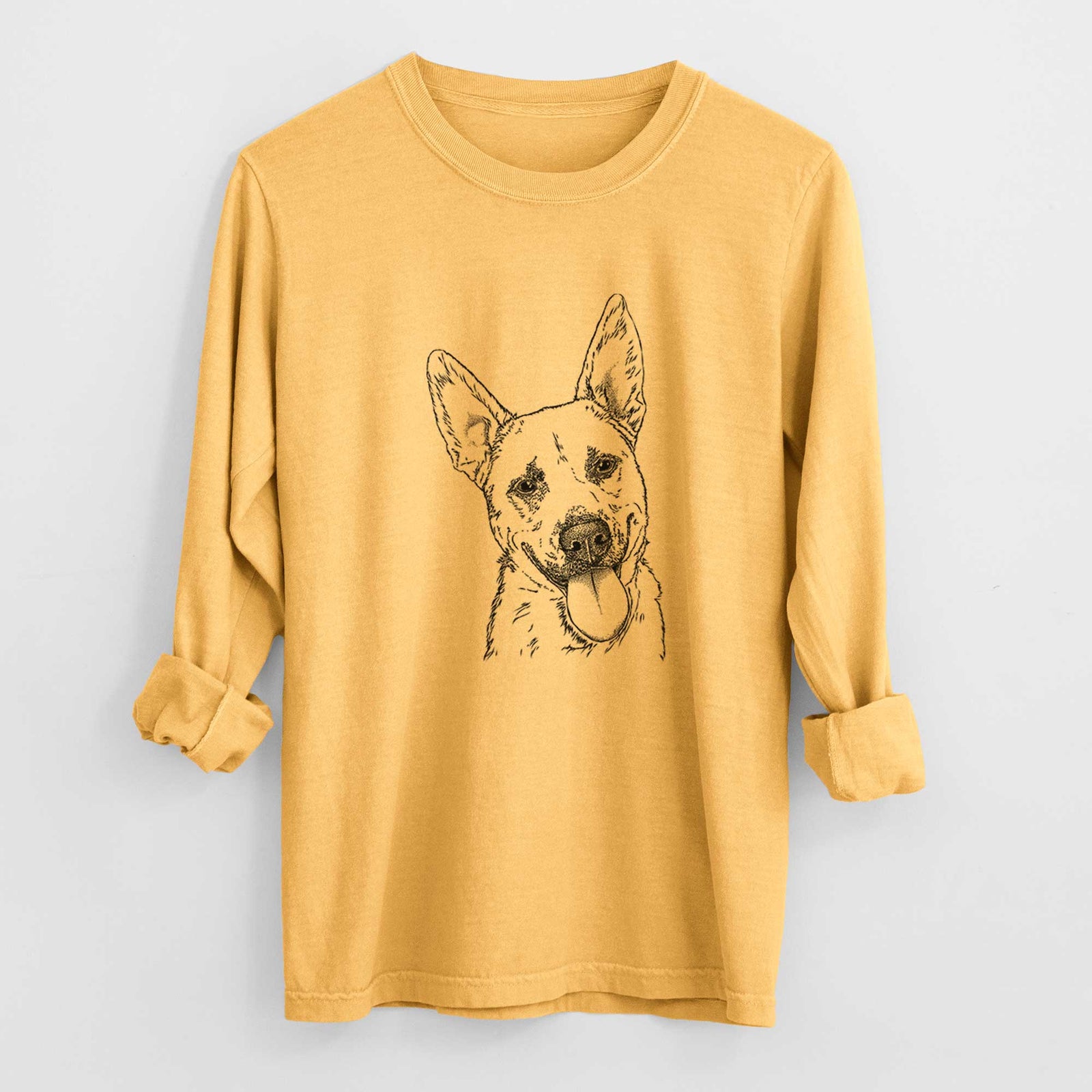 Bare Charlie the Mixed Breed - Heavyweight 100% Cotton Long Sleeve