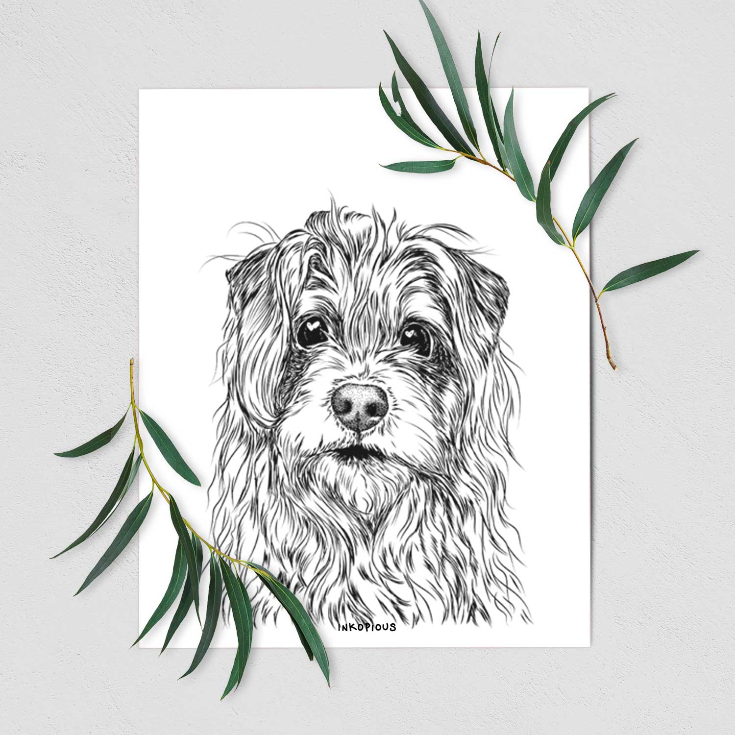 Chester the Terrier Mix Art Print