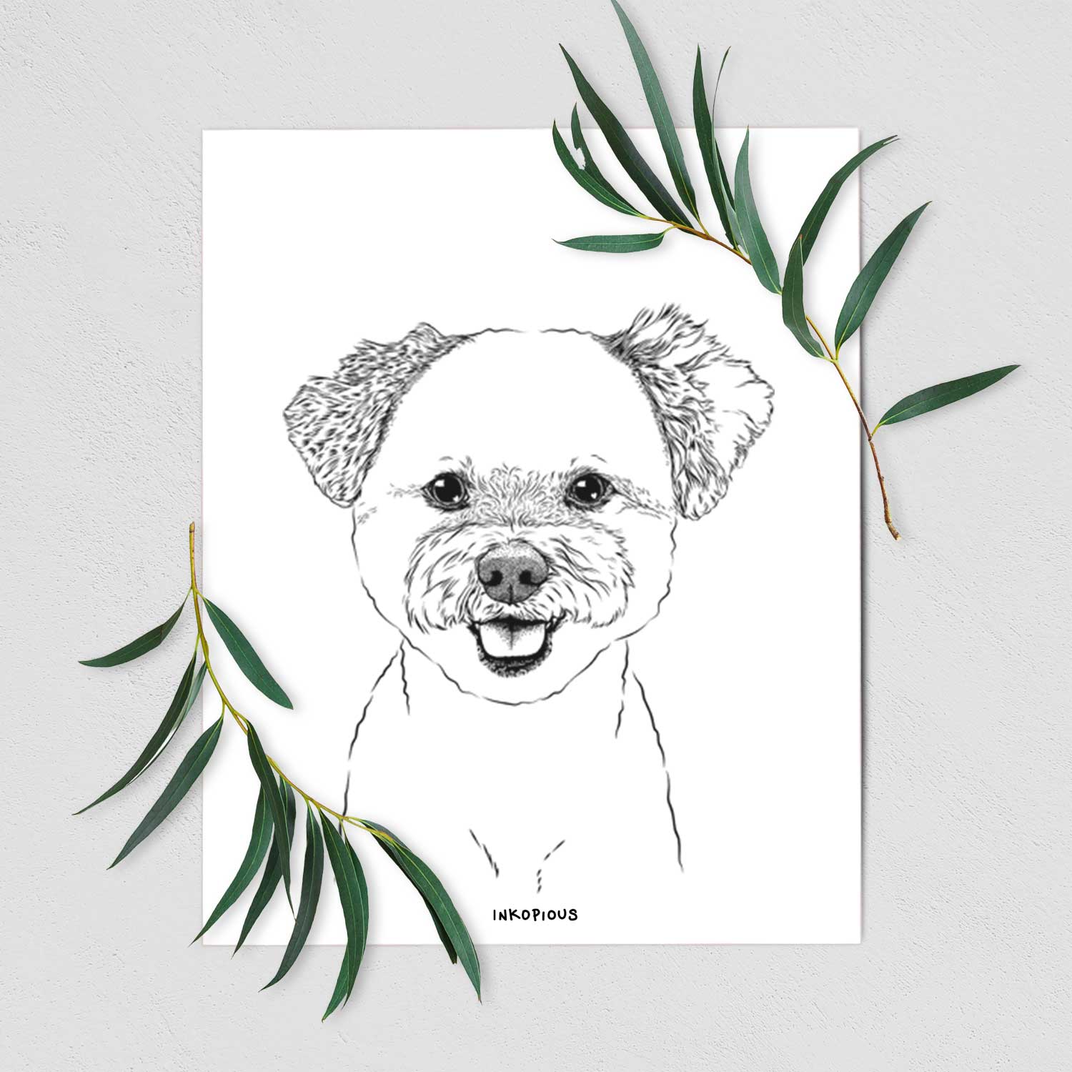 Chippy the Mixed Breed Art Print
